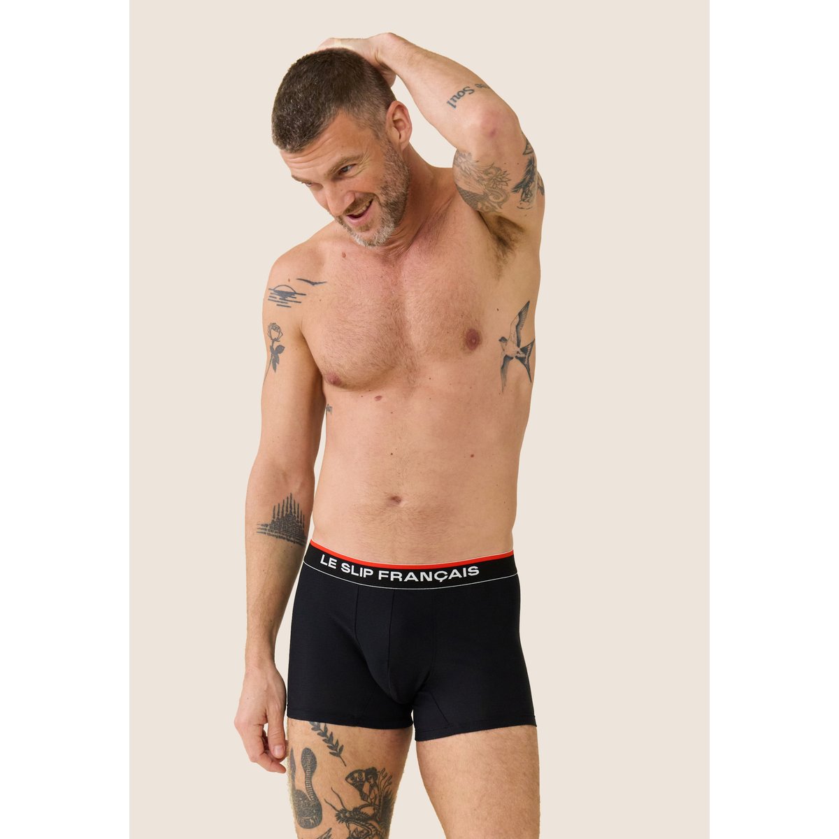 Boxer de sport marine france rugby Guillaume noir, LE SLIP FRANCAIS