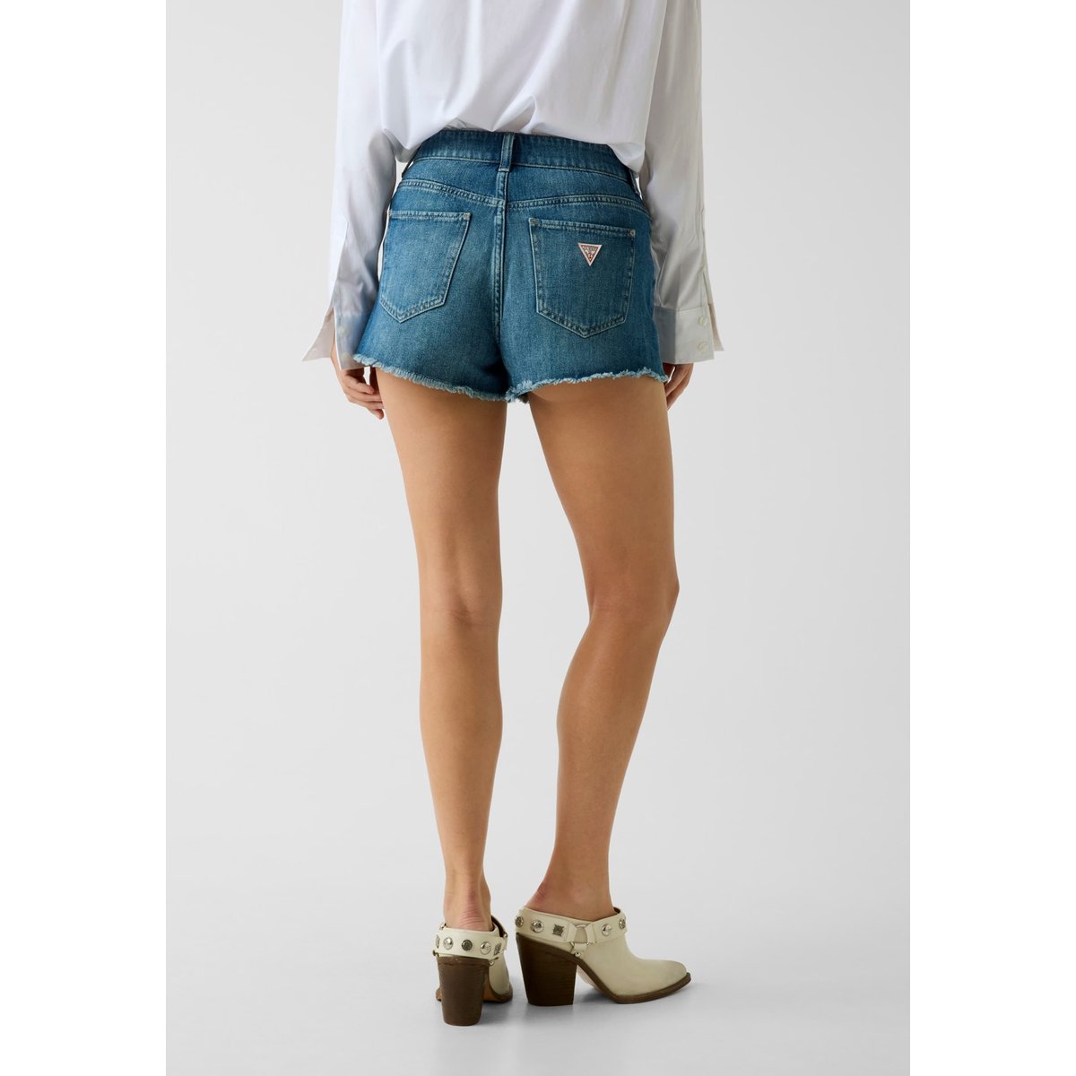 Short En Denim bleu, GUESS