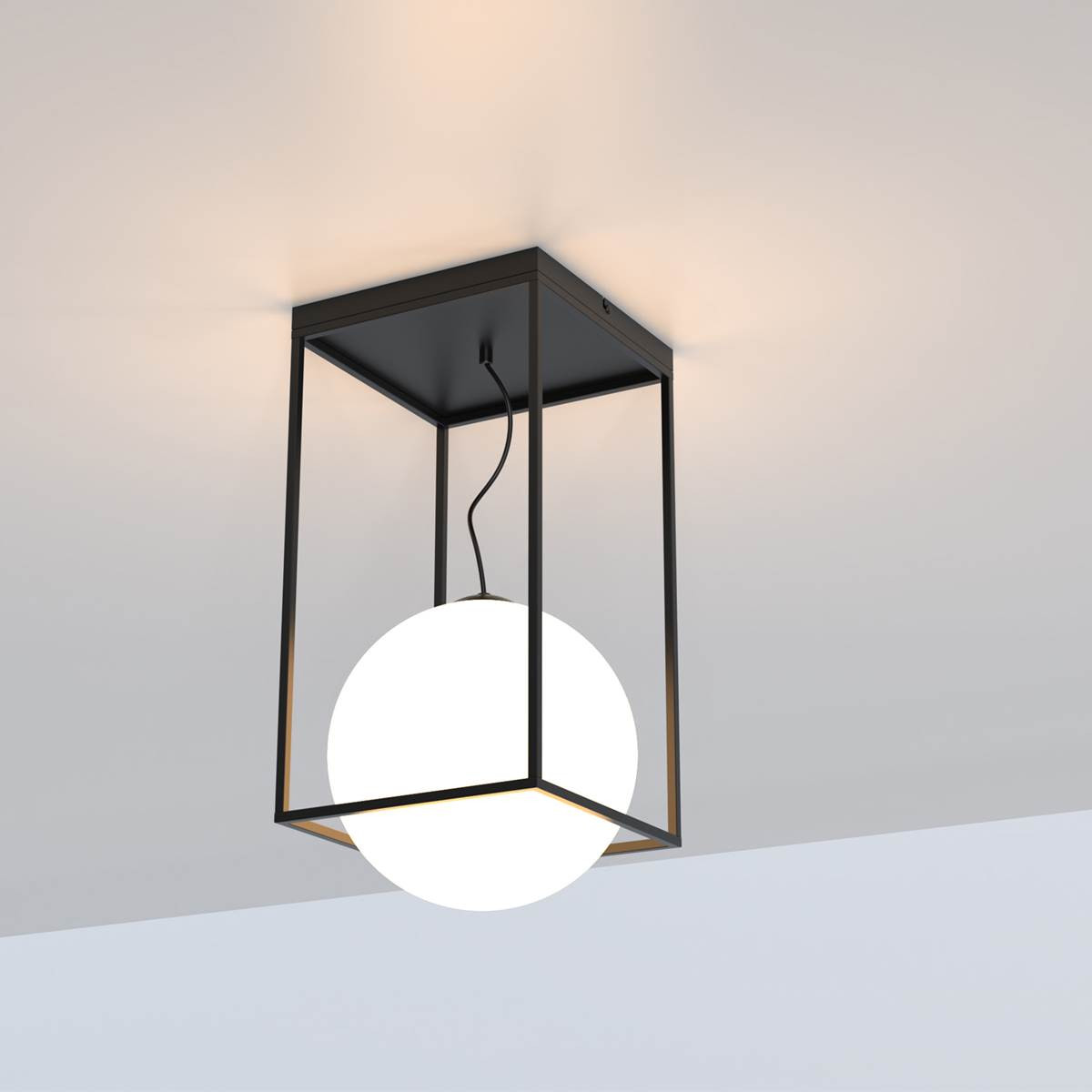 Plafonnier design en métal, D.30 , DESIGUAL noir, MANTRA