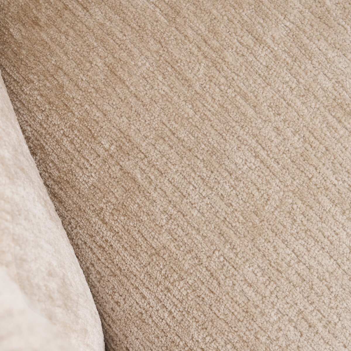 Sillón giratorio de terciopelo texturizado, BAIA beige escarchado, AM.PM