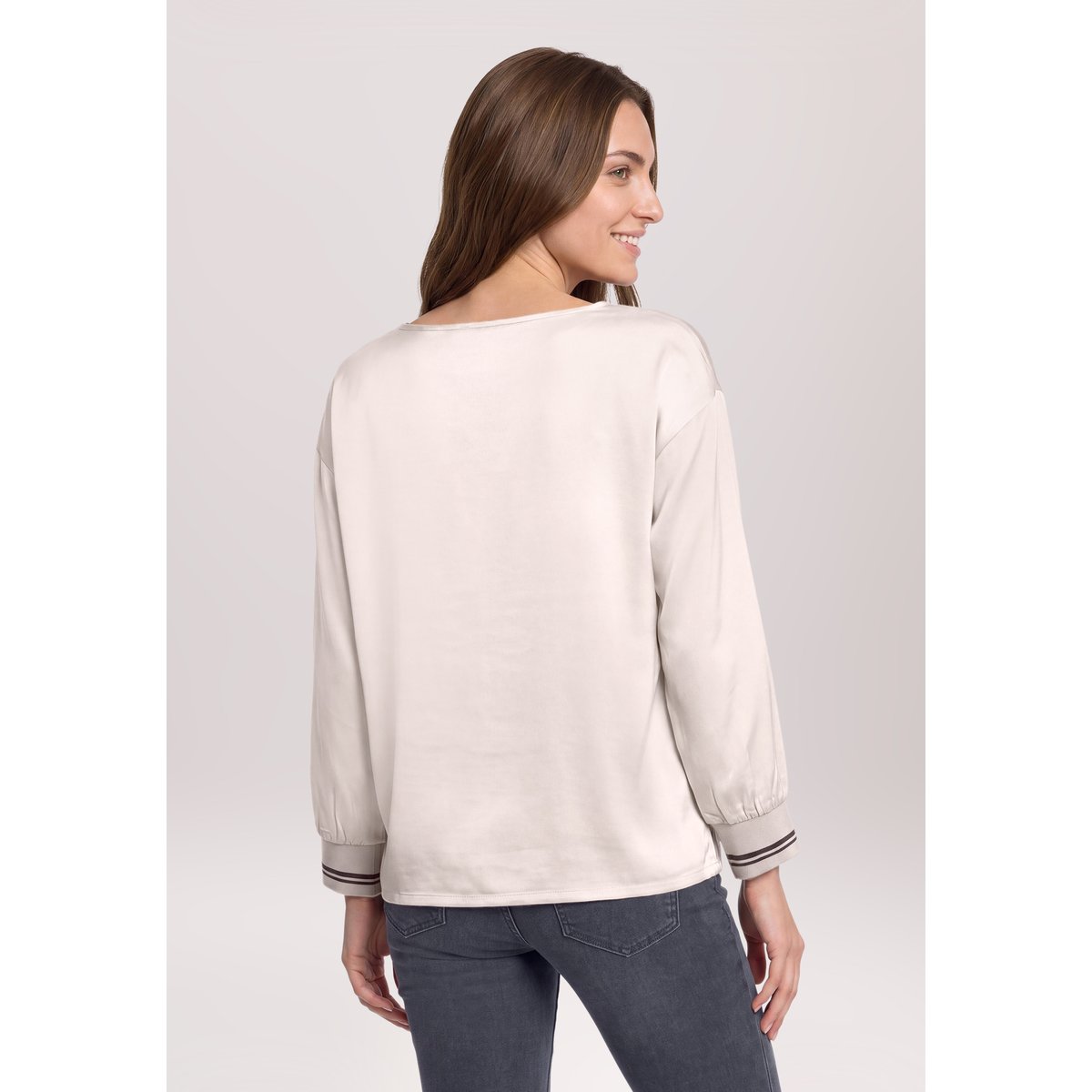 Tunique à motif placé patch beige/black, BETTY BARCLAY