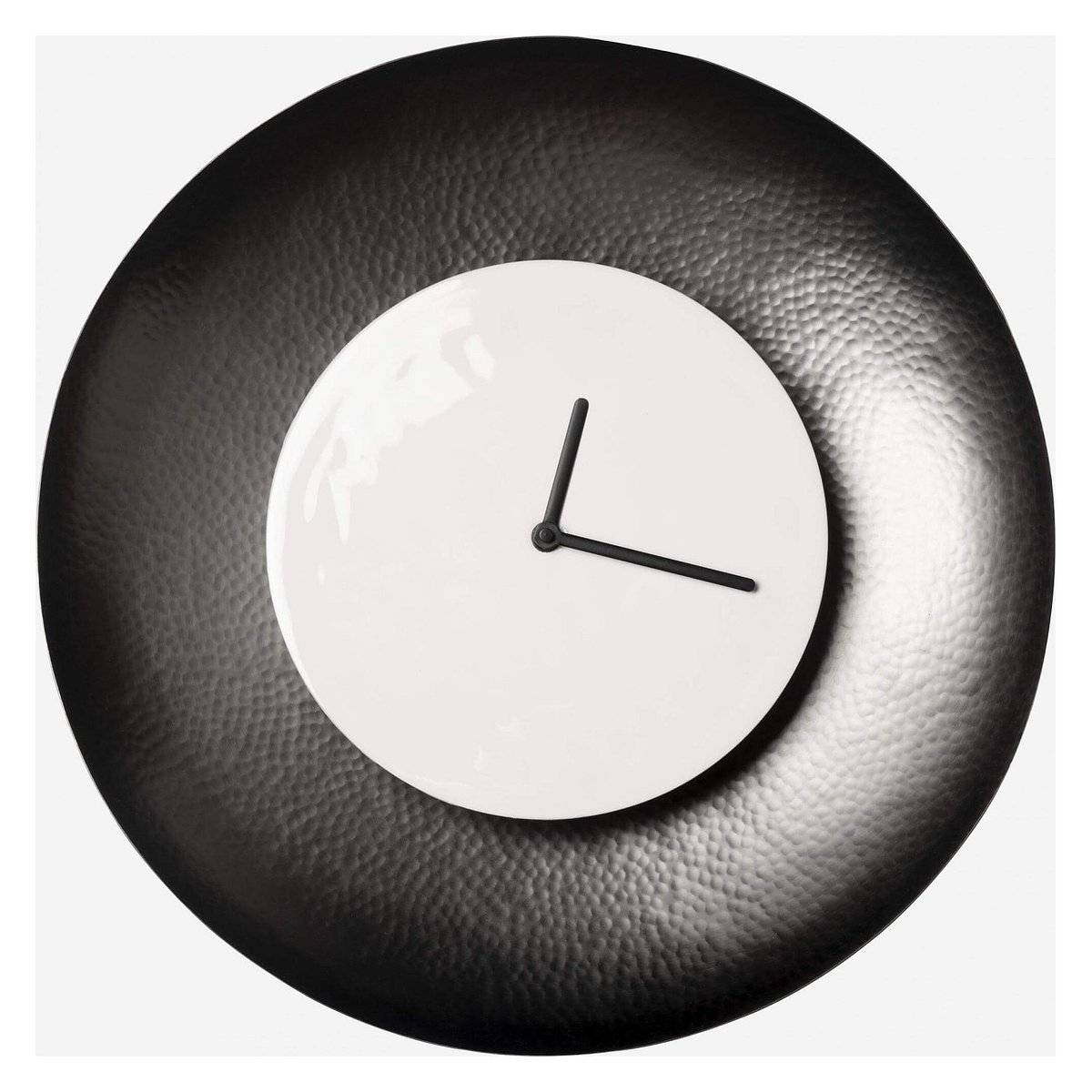Horloge acier UBLU noir, gris anthracite, gris, HABITAT