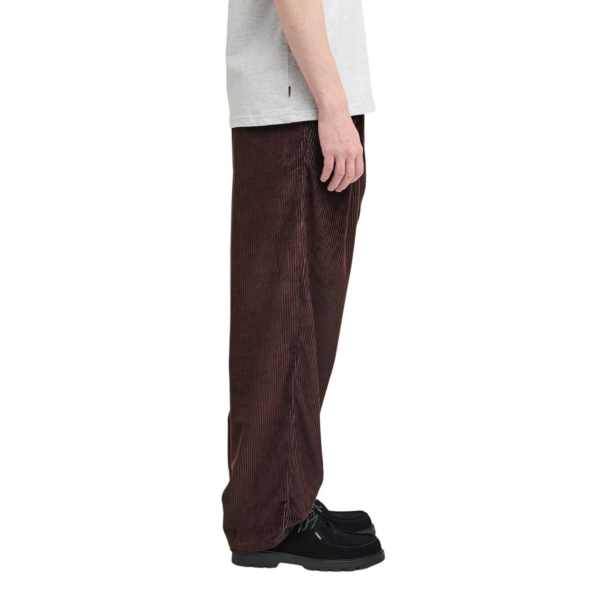 Pantalon en velours BIG PLEATED BI COLOR marron java, ELEMENT