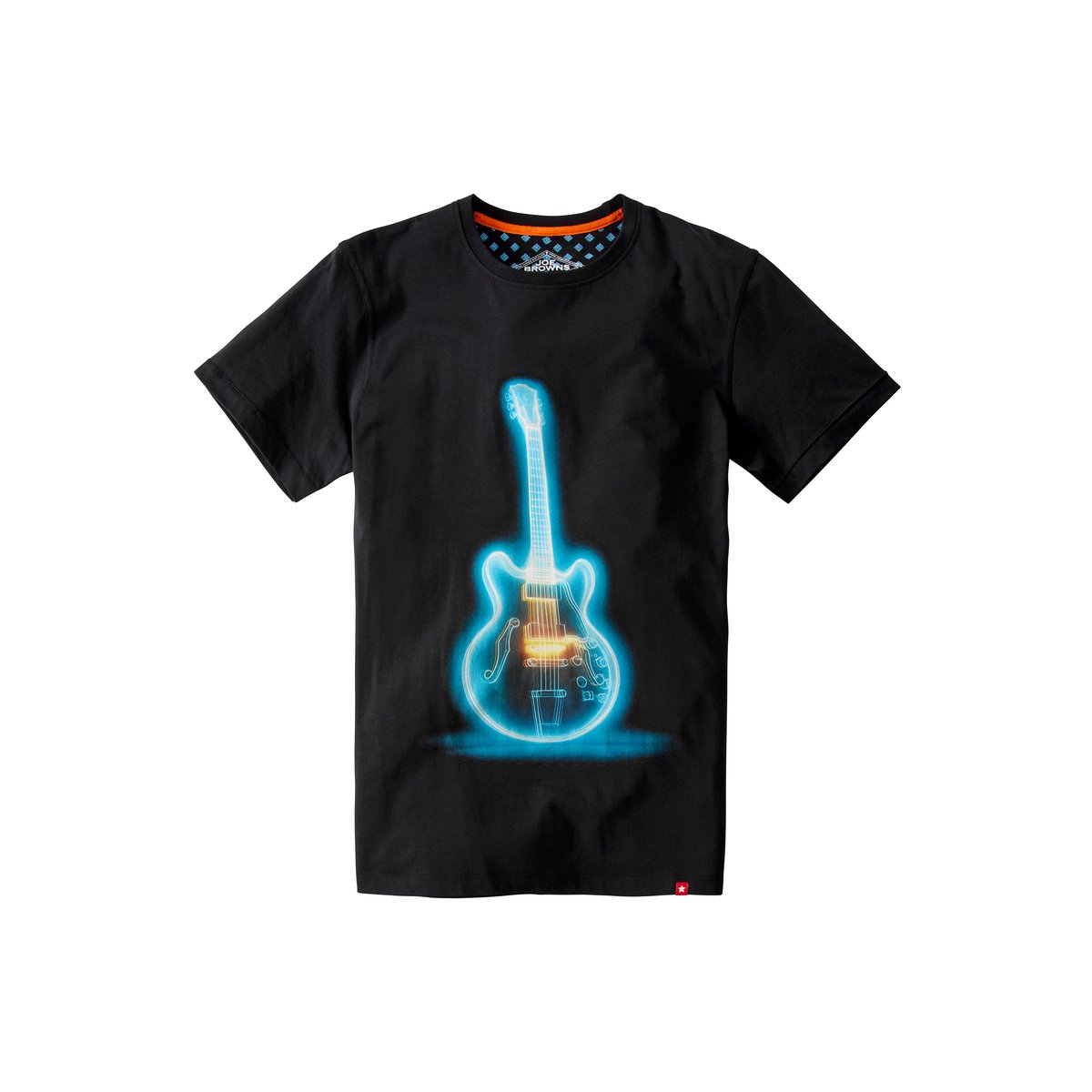 T-Shirt Guitare Néon noir, JOE BROWNS