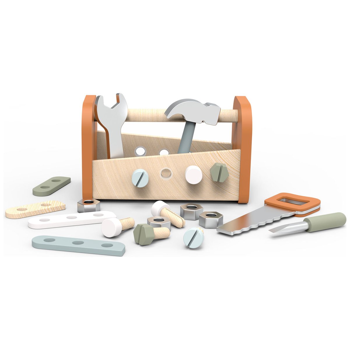 Boîte à outil et établi de bricolage (2 en 1) multicolore, SPEEDY MONKEY
