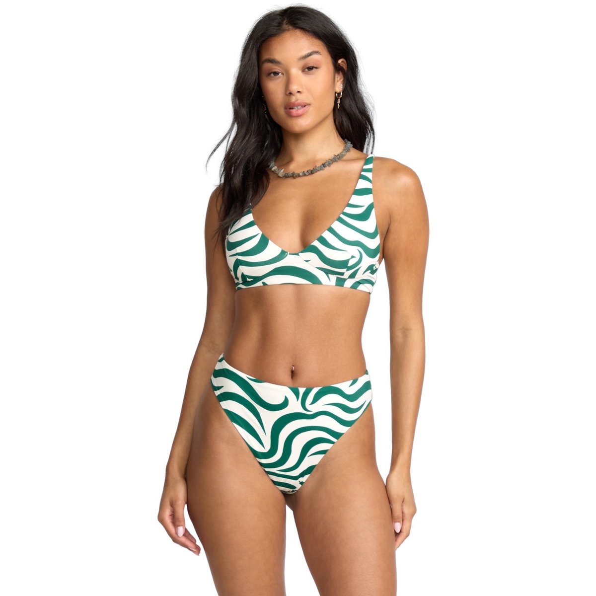 Bas de bikinis ALL THE WAVES HI MAYA vert evergreen, BILLABONG
