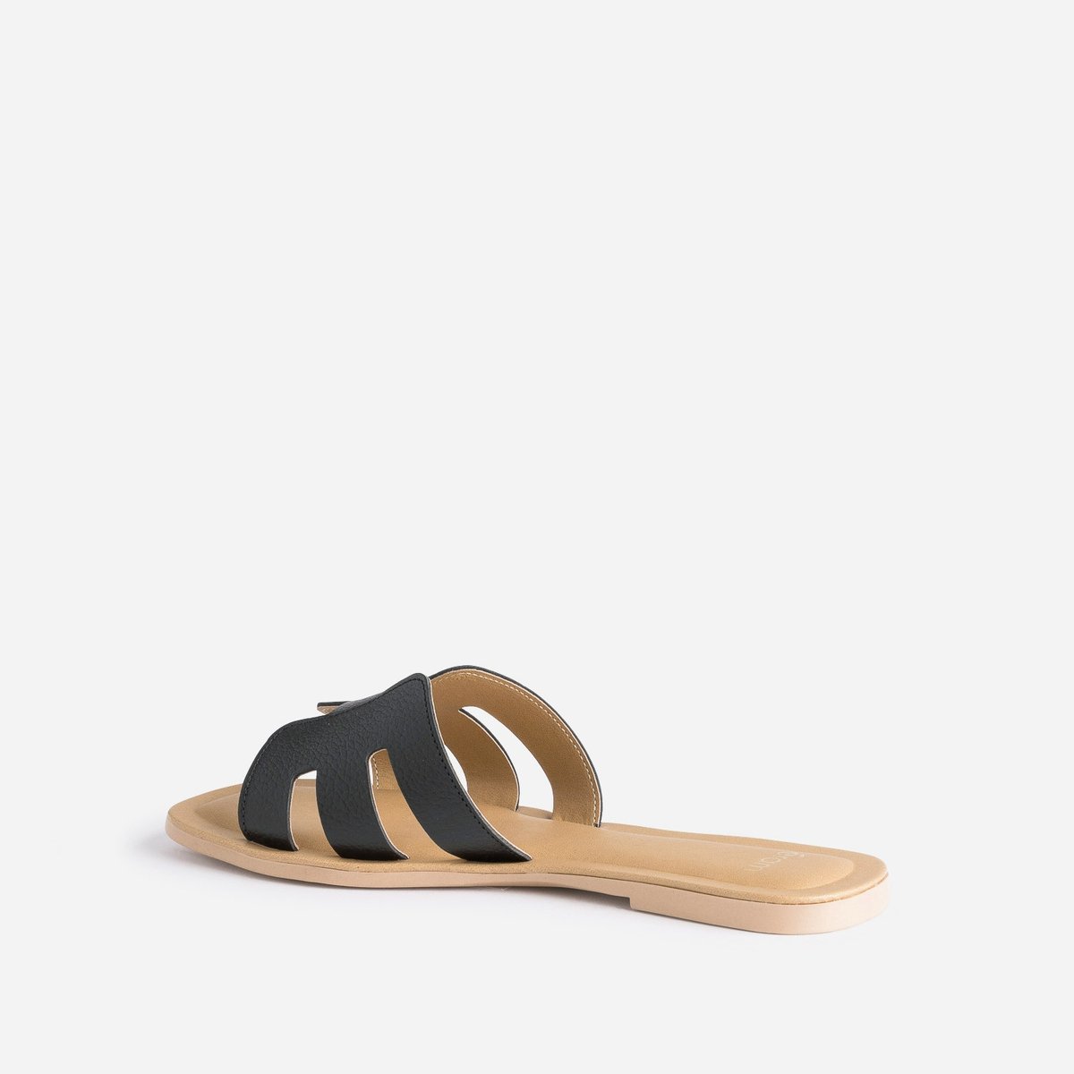 Mule en cuir HIERAU noir, ERAM