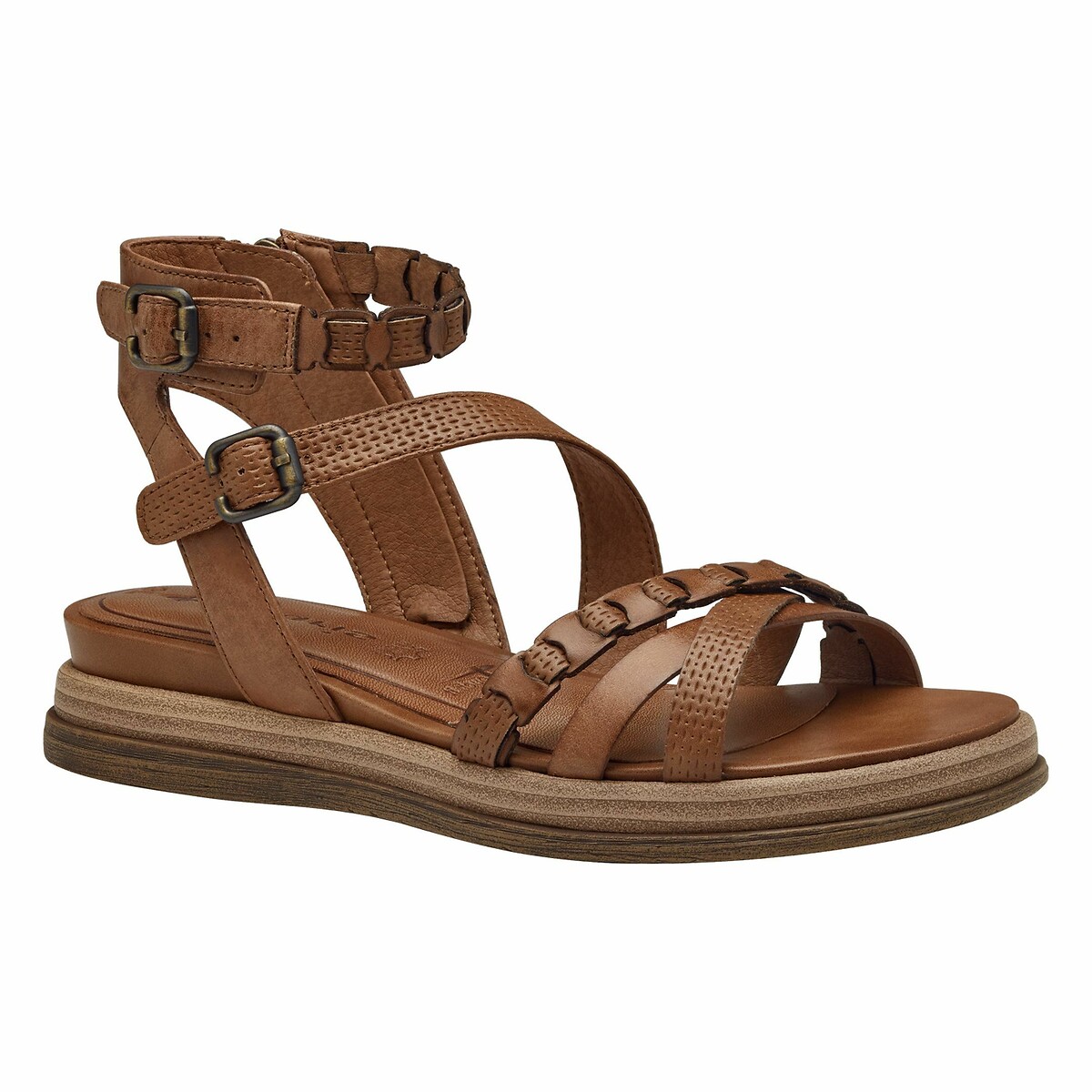 Sandali da gladiatore cognac, TAMARIS