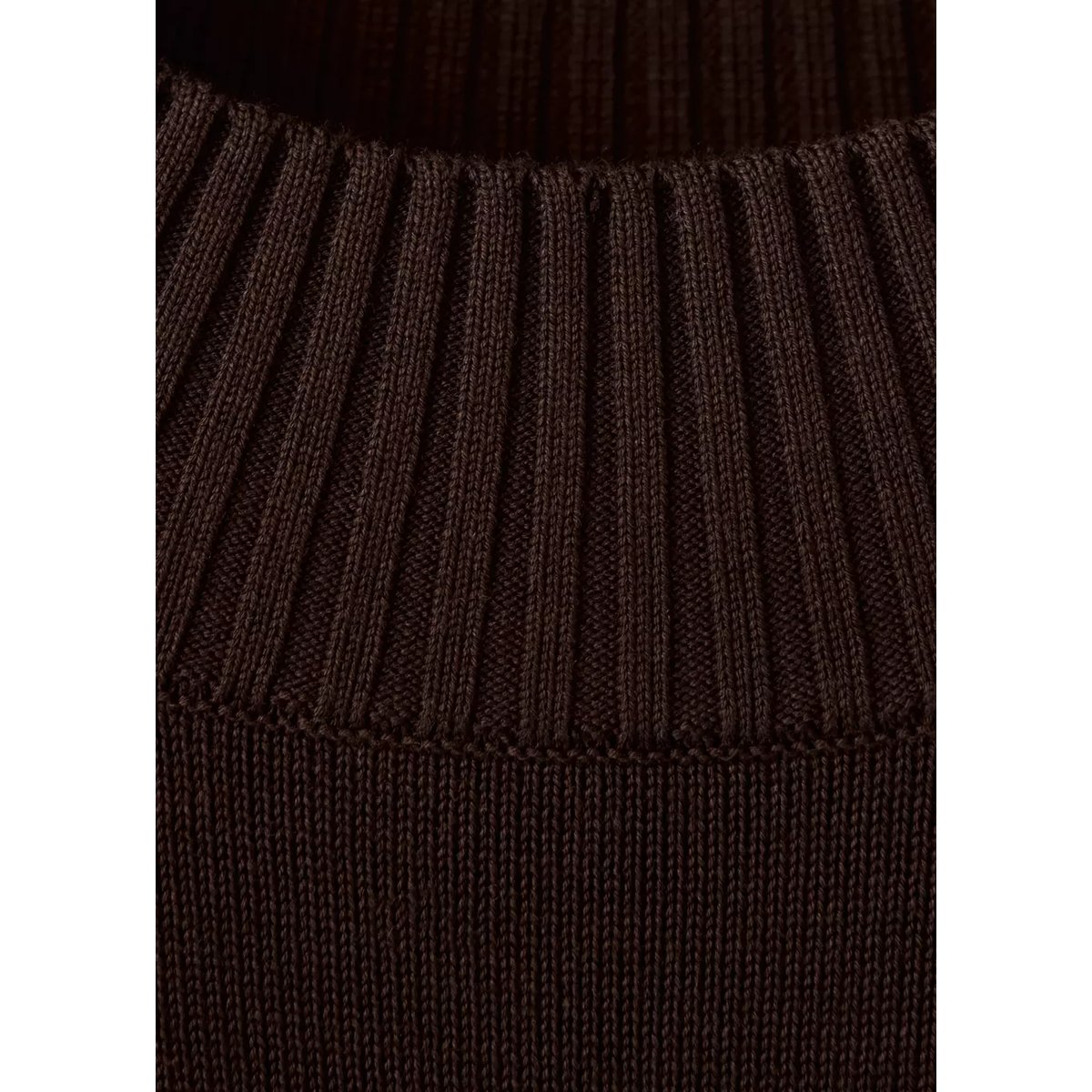 Pull en mélange de coton maille fine chocolat, MANGO MAN