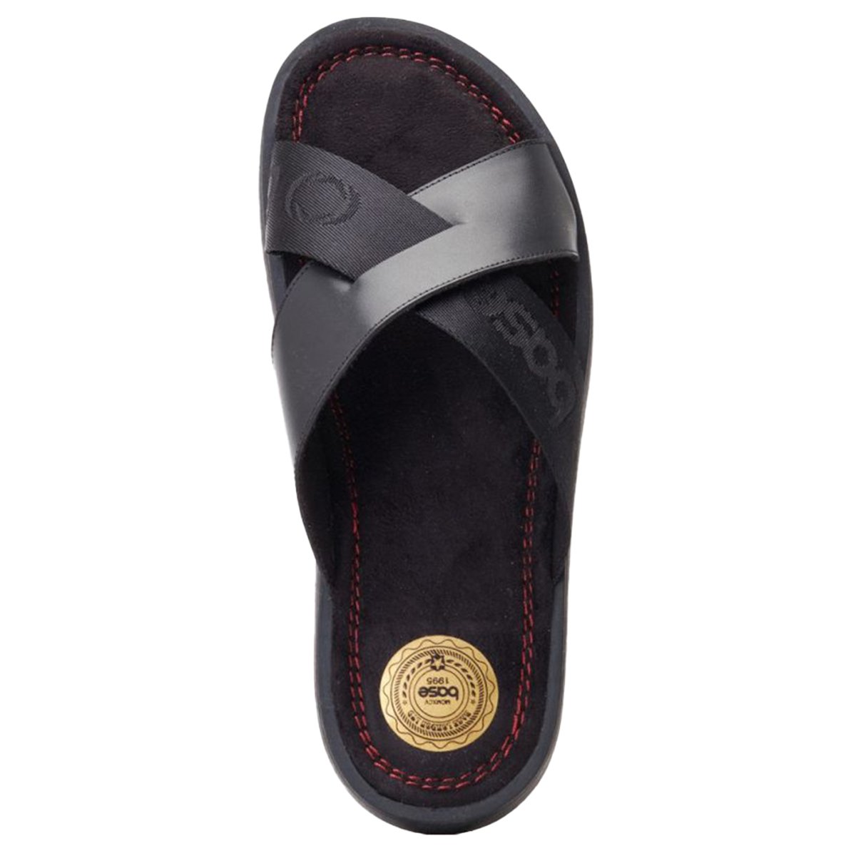 Claquettes en cuir WEBB noir, BASE LONDON