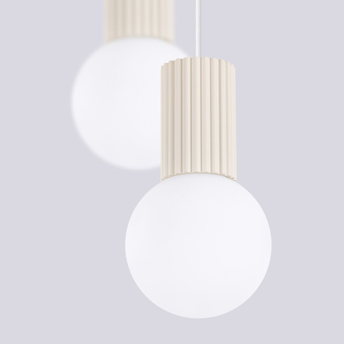 Suspension Aluminium Beige G9 2 Halo beige, EDEN