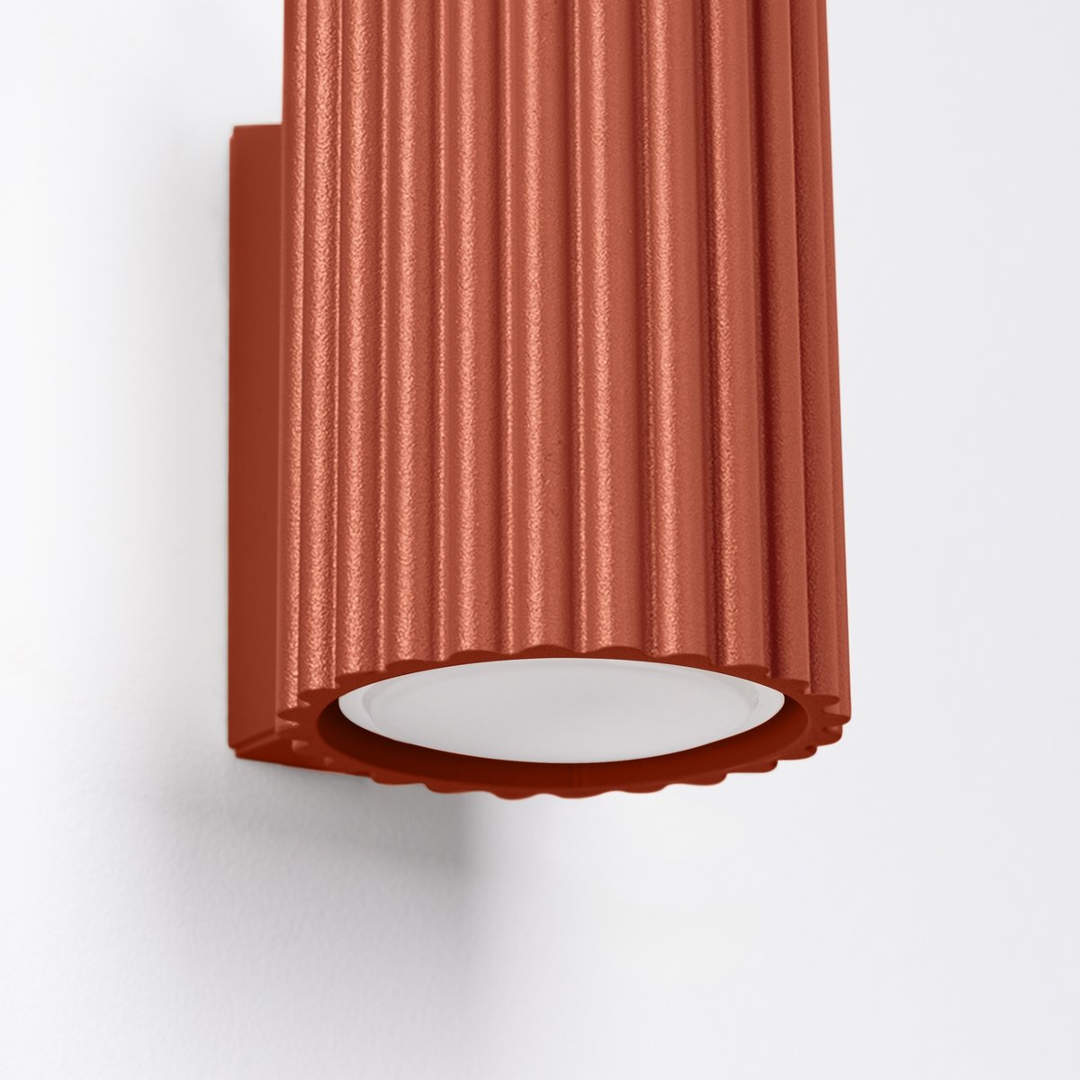 Applique Aluminium Ocre Rouge GU10 1 Karbon 10 rouge, EDEN