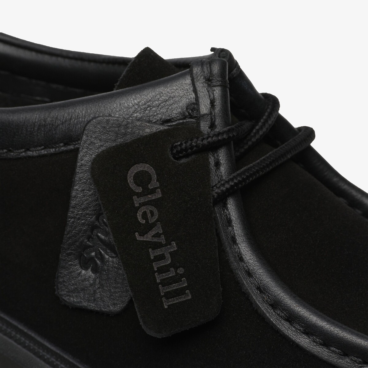 Derby's in leer Cleyhill Seam zwart, CLARKS