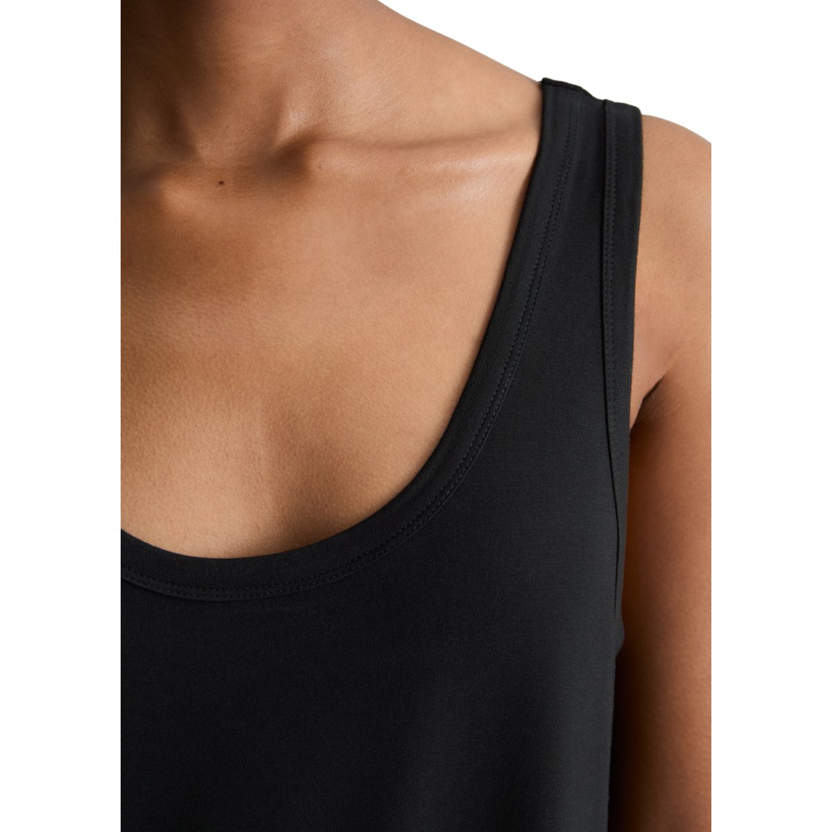 Robe en jersey relaxed en viscose stretch fluide noir, MARC O’POLO DENIM