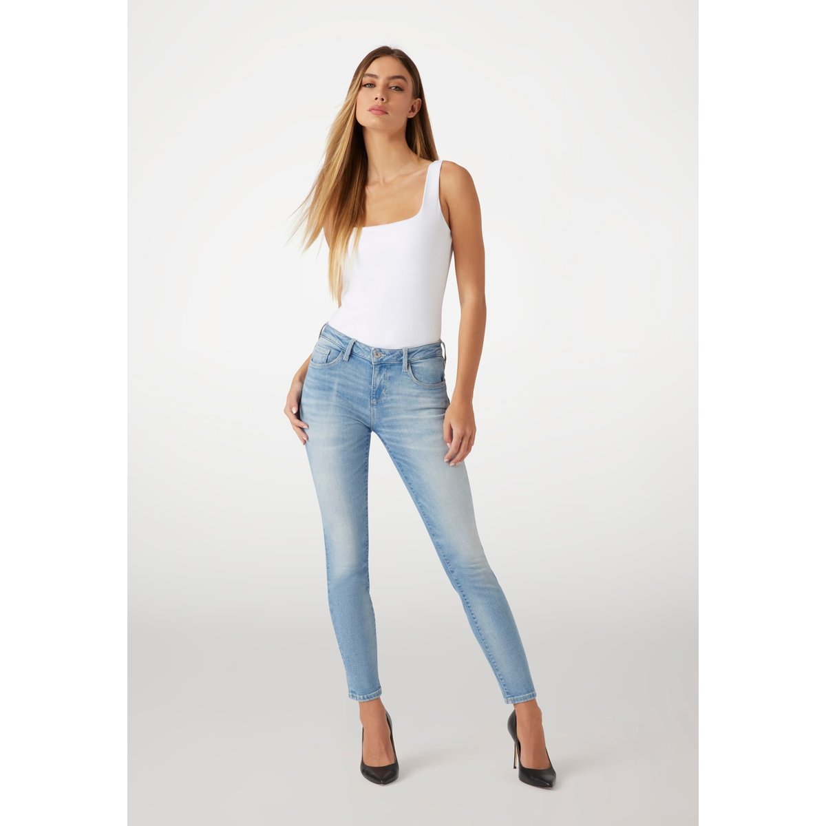 Jean Skinny Annette bleu ciel, GUESS