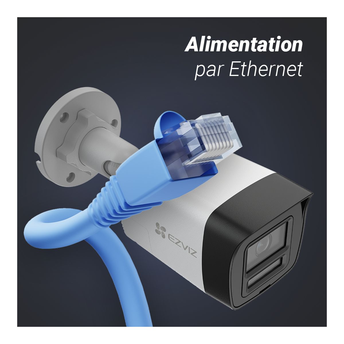 Caméra de surveillance H3K 4K PoE couleur unique, EZVIZ