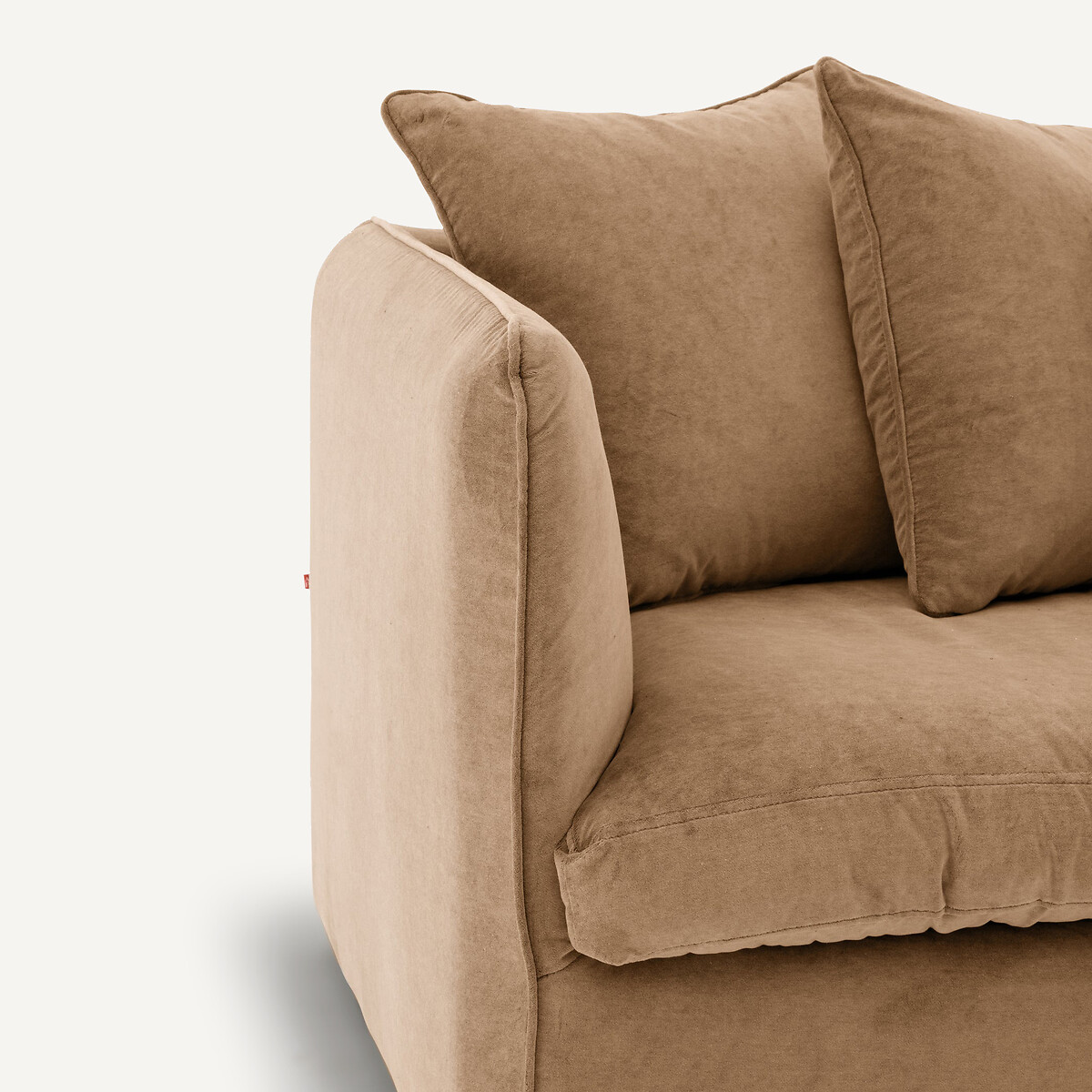 3-, 4- oder 5-Sitzer-Sofa, stonewashed Velours, Neo Chiquito naturbeige, AM.PM