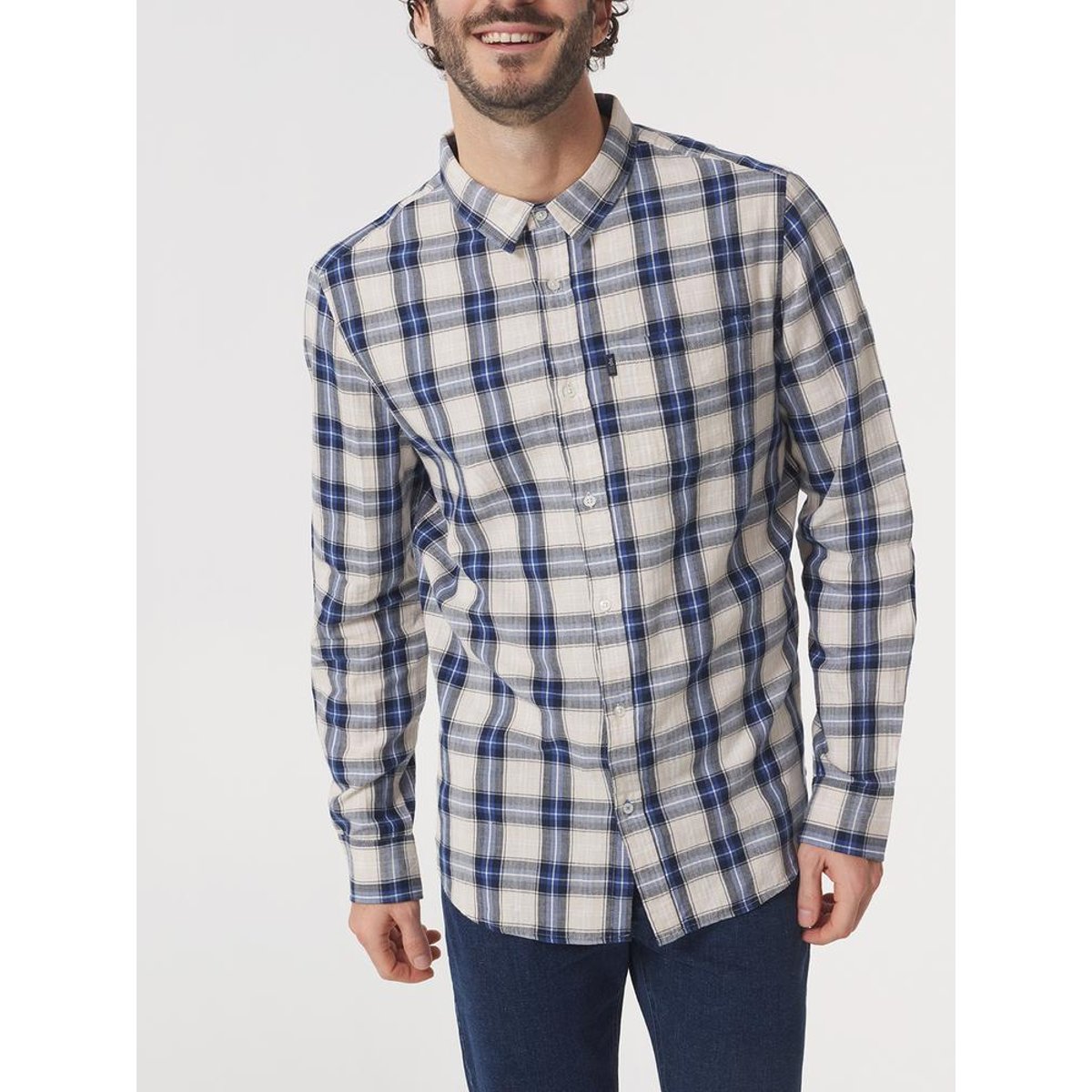 Chemise manches longues JANBOCHE14352 baltique, TBS