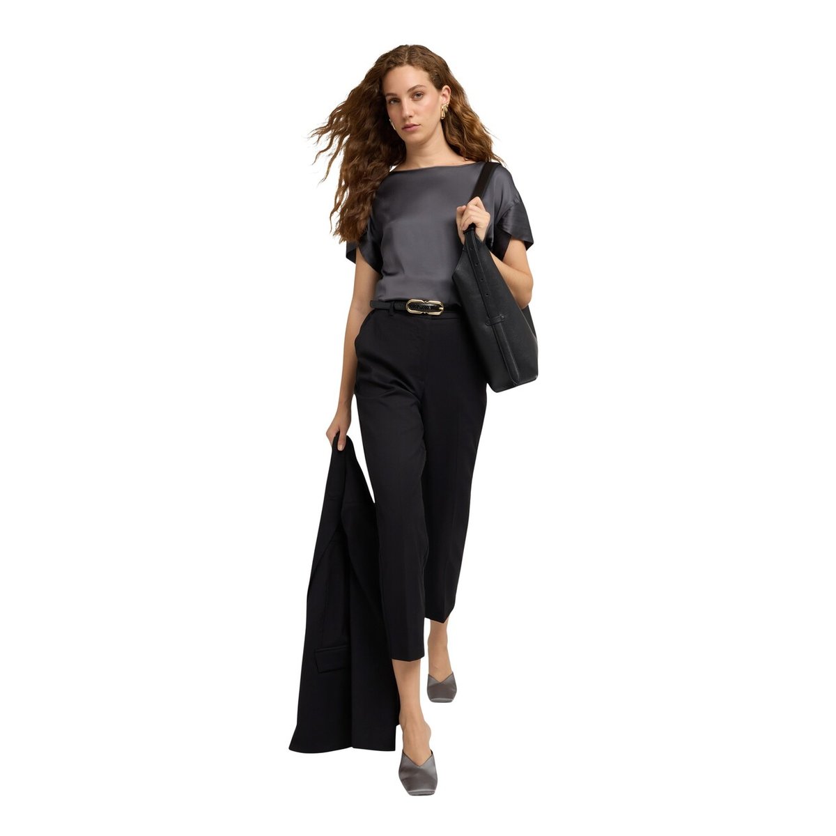 Pantalon coupe droite noir, MOTIVI