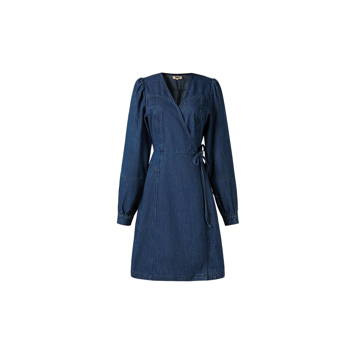 Robe en coton DALIDA bleu jean, FRNCH