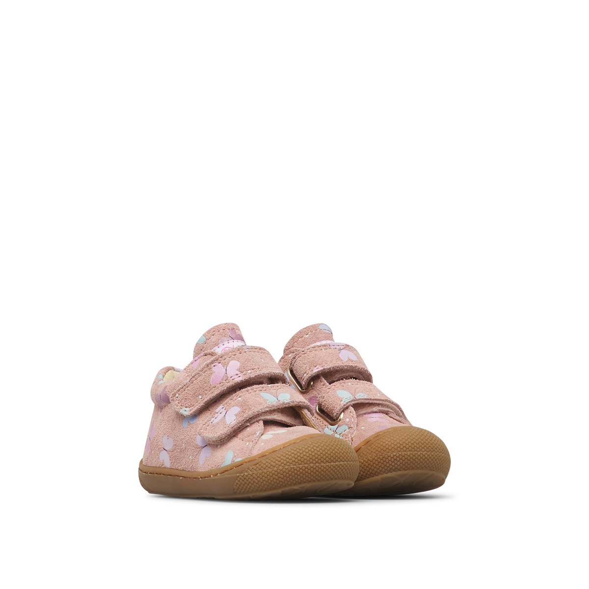 Chaussures premiers pas en suède COCOON VL rose-lilas, NATURINO