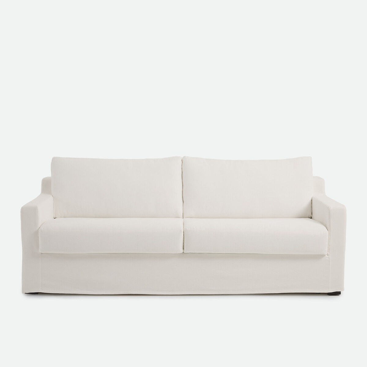 Canapé convertible déhoussable, 2, 3 ou 4 places, en coton et lin, LINETTO ecru, LA REDOUTE INTERIEURS