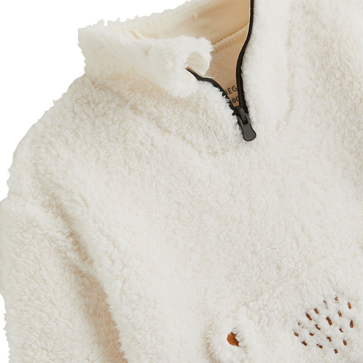 Ensemble bébé sweat et pantalon en sherpa Ginkgo vert, PETIT BEGUIN