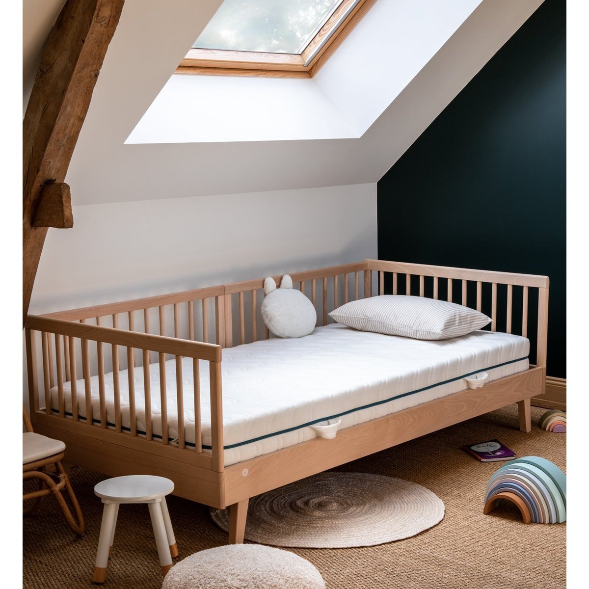 Matelas enfant, épaisseur 17cm COCOLEGEND blanc, KADOLIS