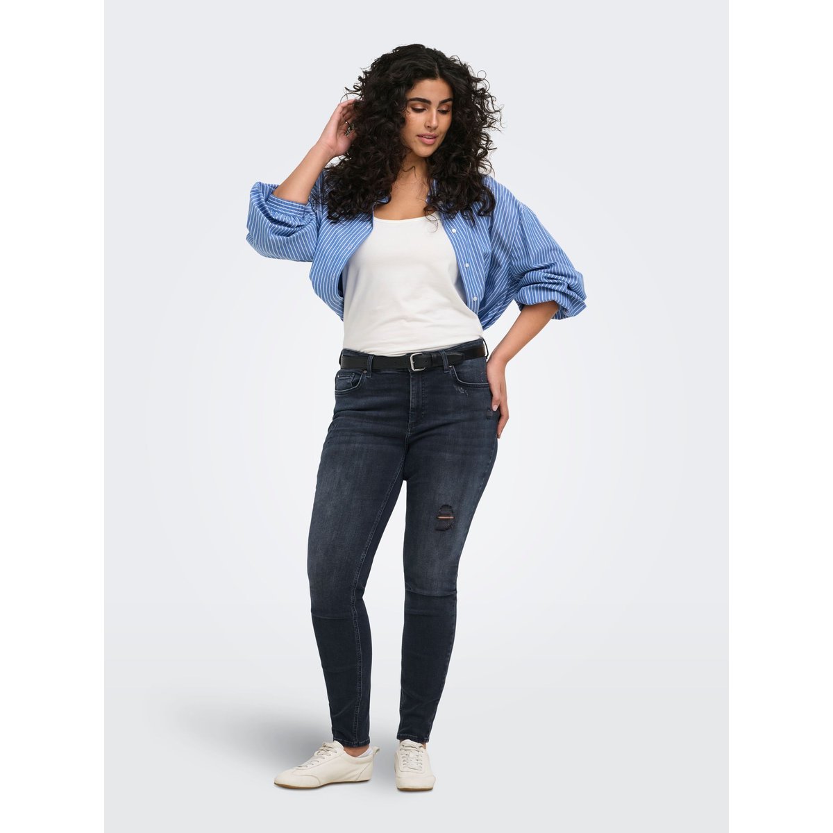 Jean Skinny washed black, ONLY CARMAKOMA