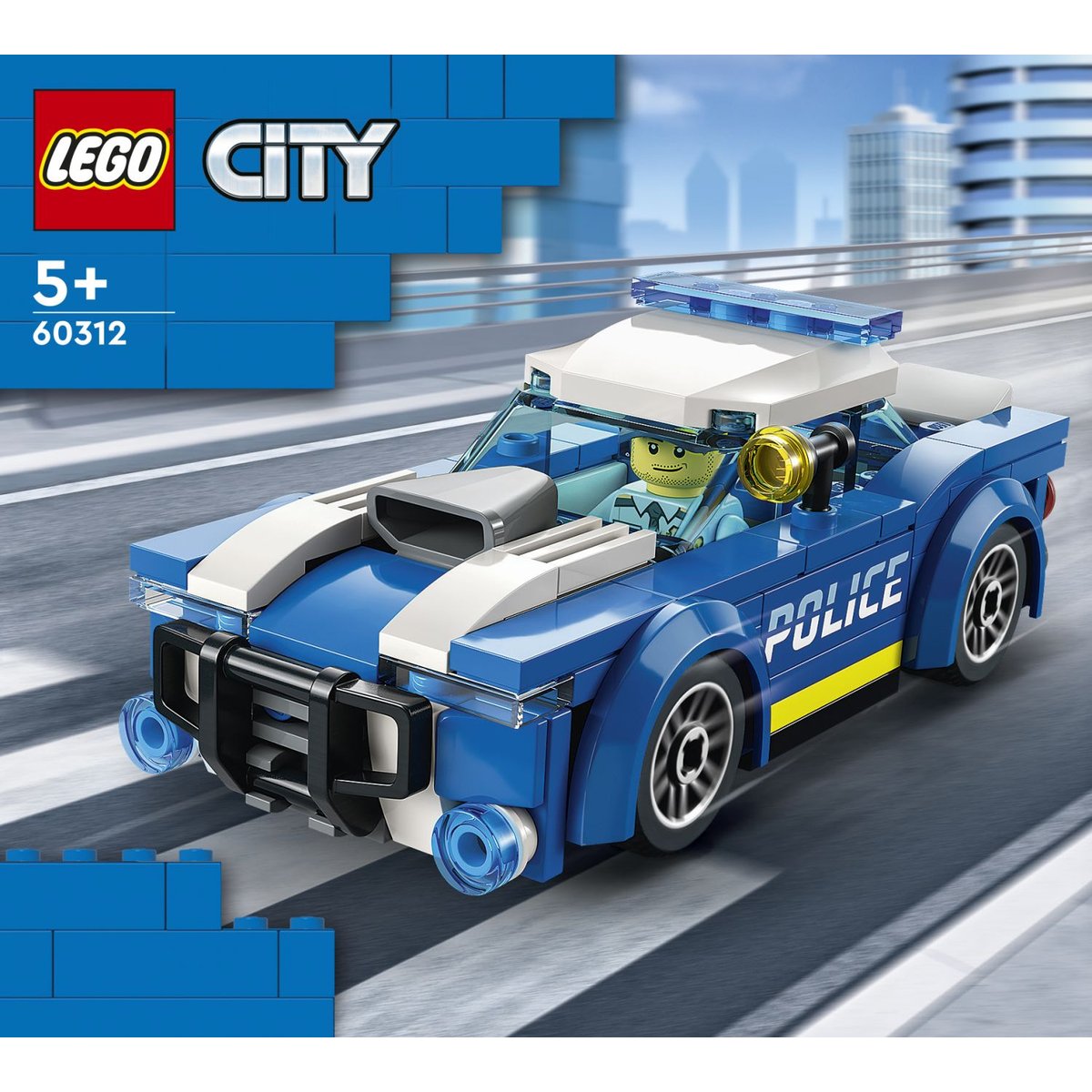 LEGO City - Set de la Voiture de Police 60312 pour Enfants multicolore, LEGO