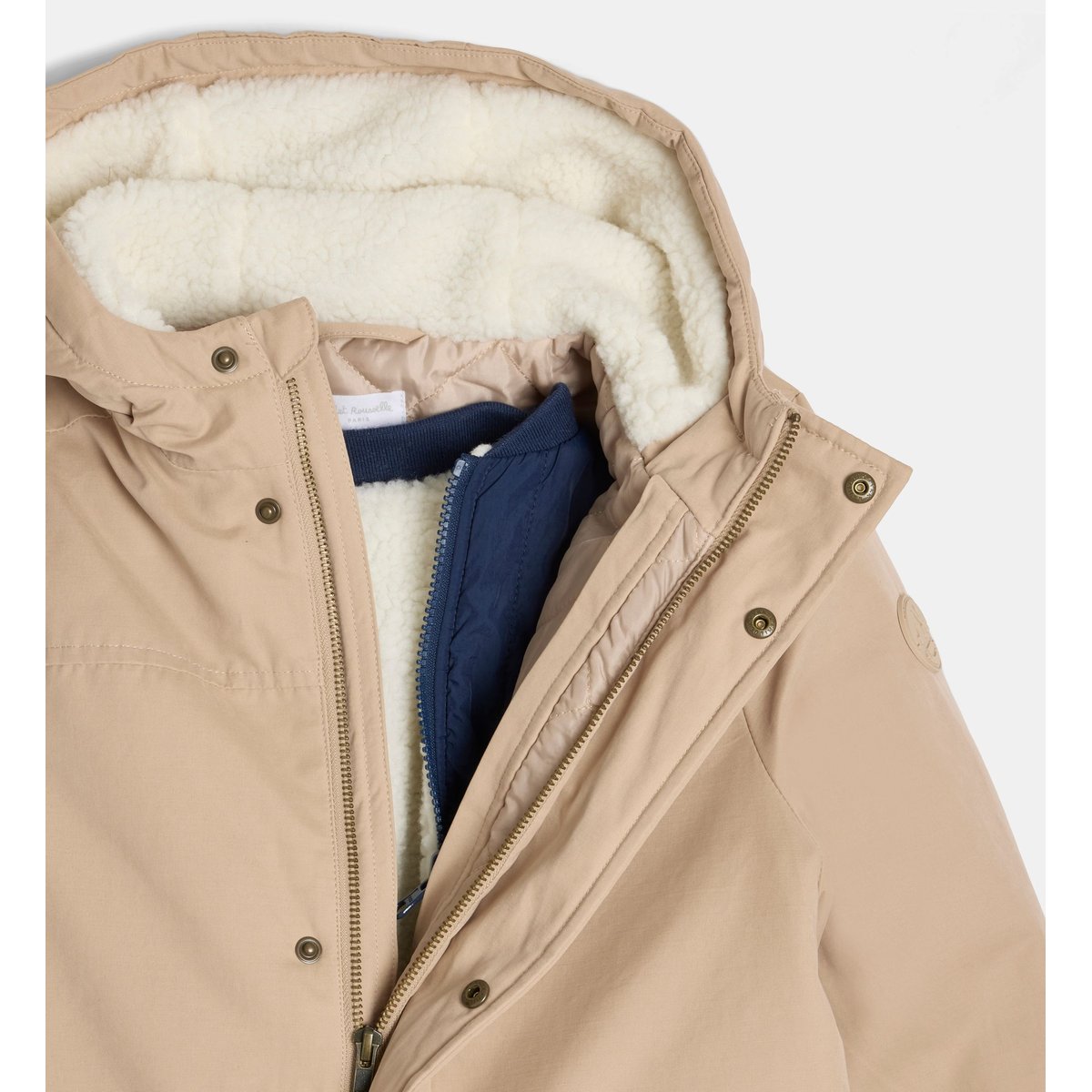 Parka 3 en 1 tenfroid beige, CADET ROUSSELLE