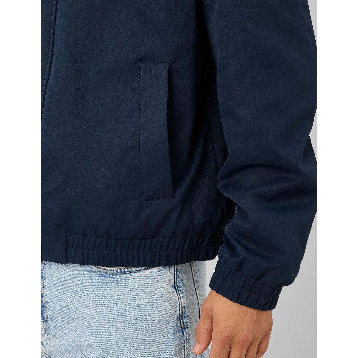 Veste zippée légère bleu foncé, BZB
