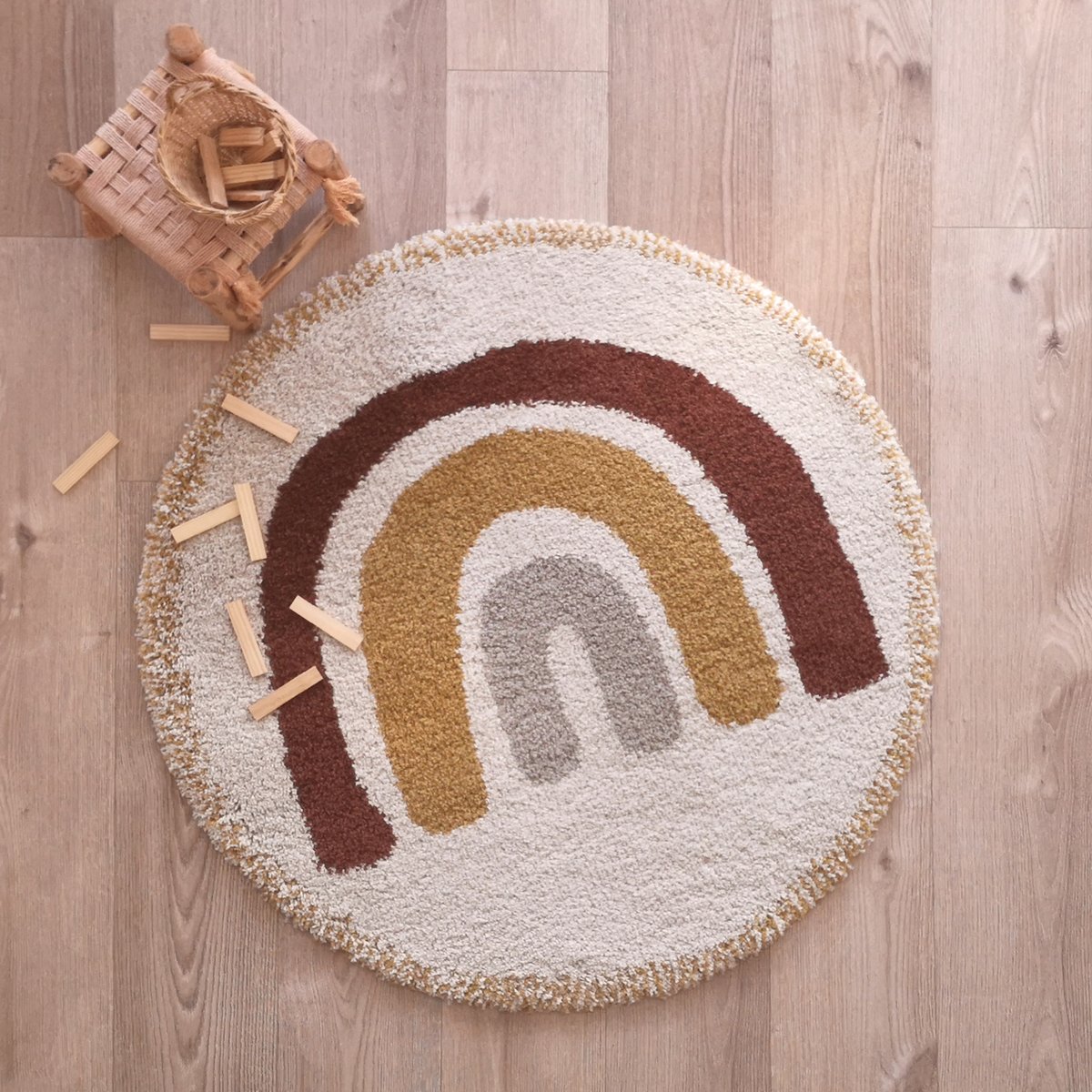 Tapis enfant arc en ciel BOHEMIAN RAINBOW multi, NATTIOT