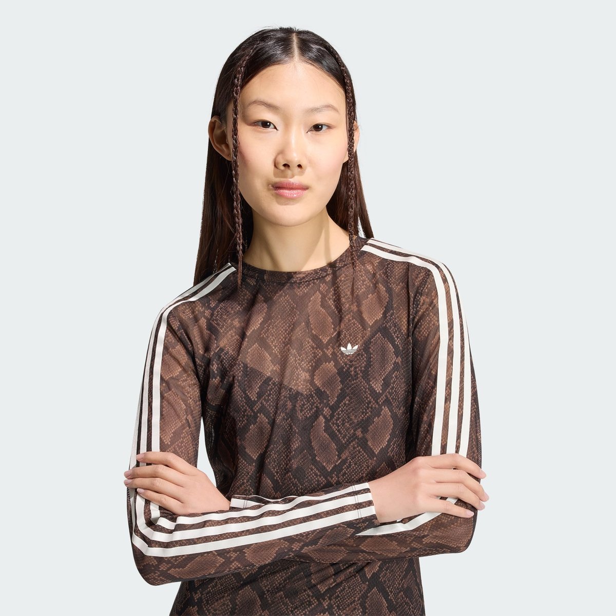 Robe Longue Imprimé Serpent Robe Longue Imprimé Serpent earth strata / aurora coffee, adidas Originals