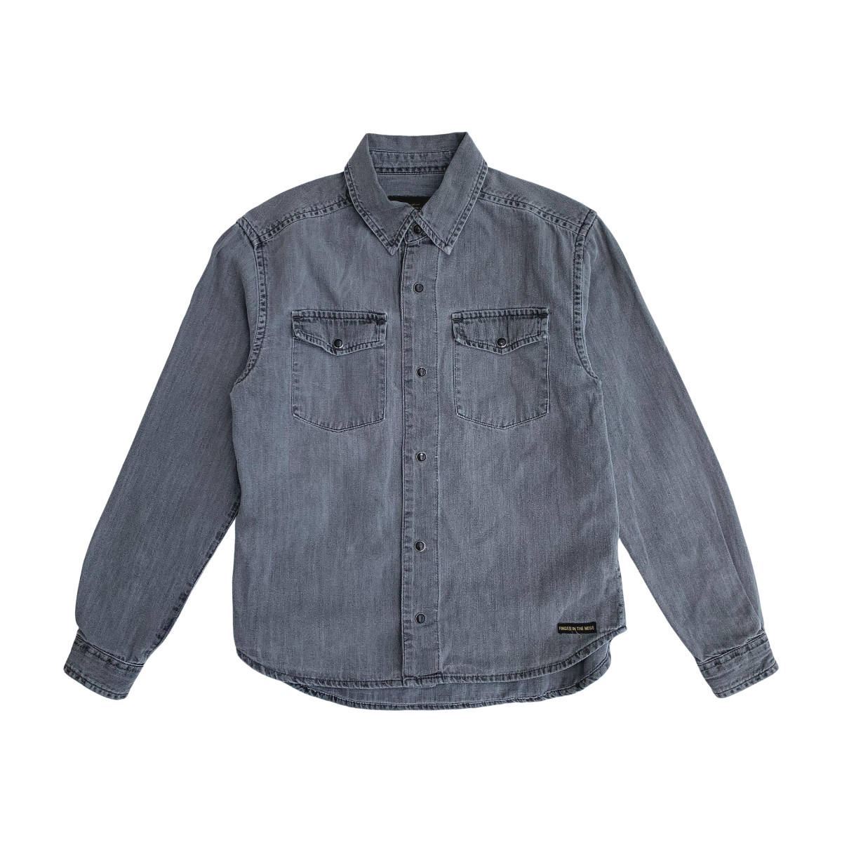 Chemise enfant - Très bon état gris, FINGER IN THE NOSE