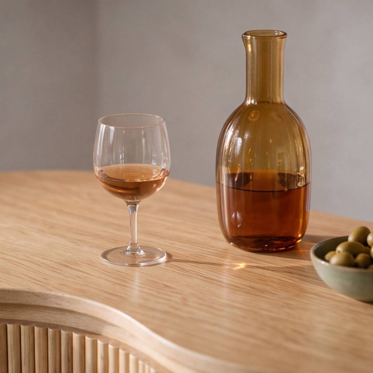 Meuble bar en bois de manguier  ELORIA bois clair, MADE IN MEUBLES 