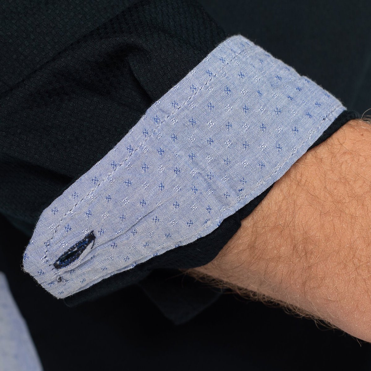 Chemise manches longues habillée TAG navy, SHILTON