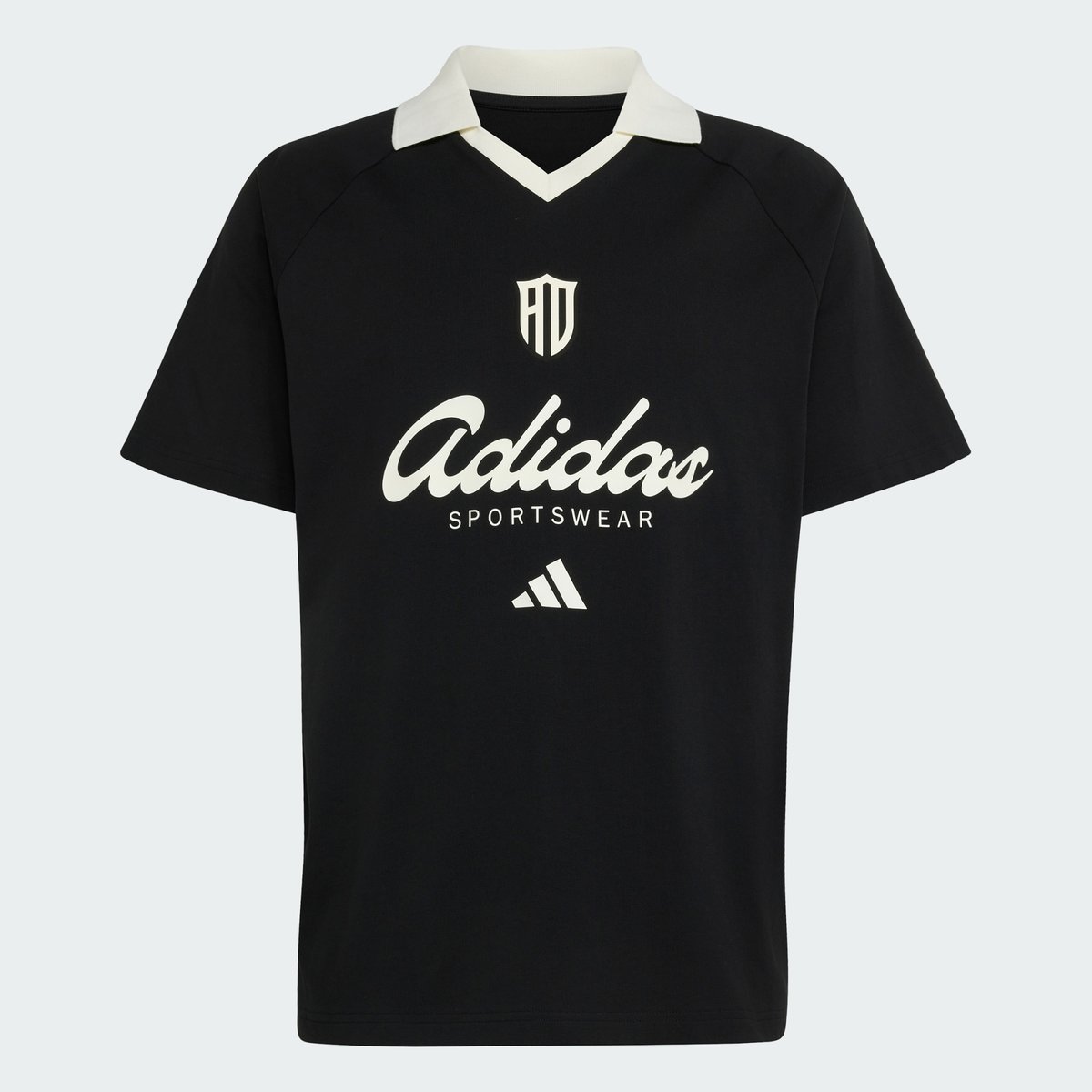 Polo Graphique Lux Tiro Script Polo Graphique Lux Tiro Script black / off white, ADIDAS SPORTSWEAR