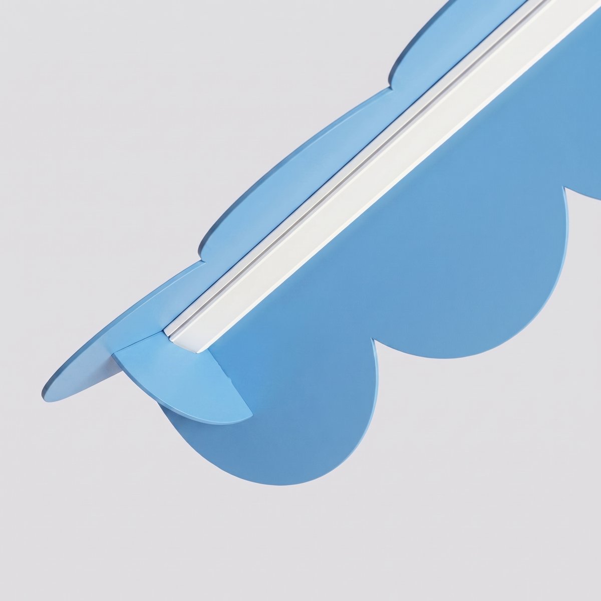 Suspension Aluminium Bleu LED 1 Biscuit bleu, EDEN