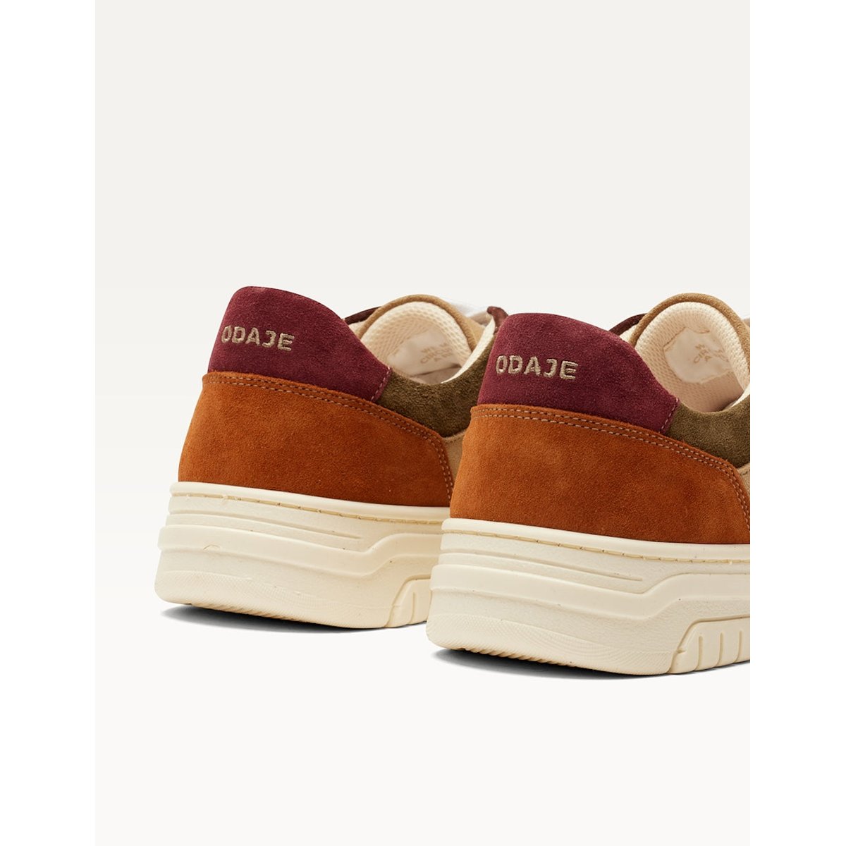 Baskets basses NINO ambre kaki beige, ODAJE