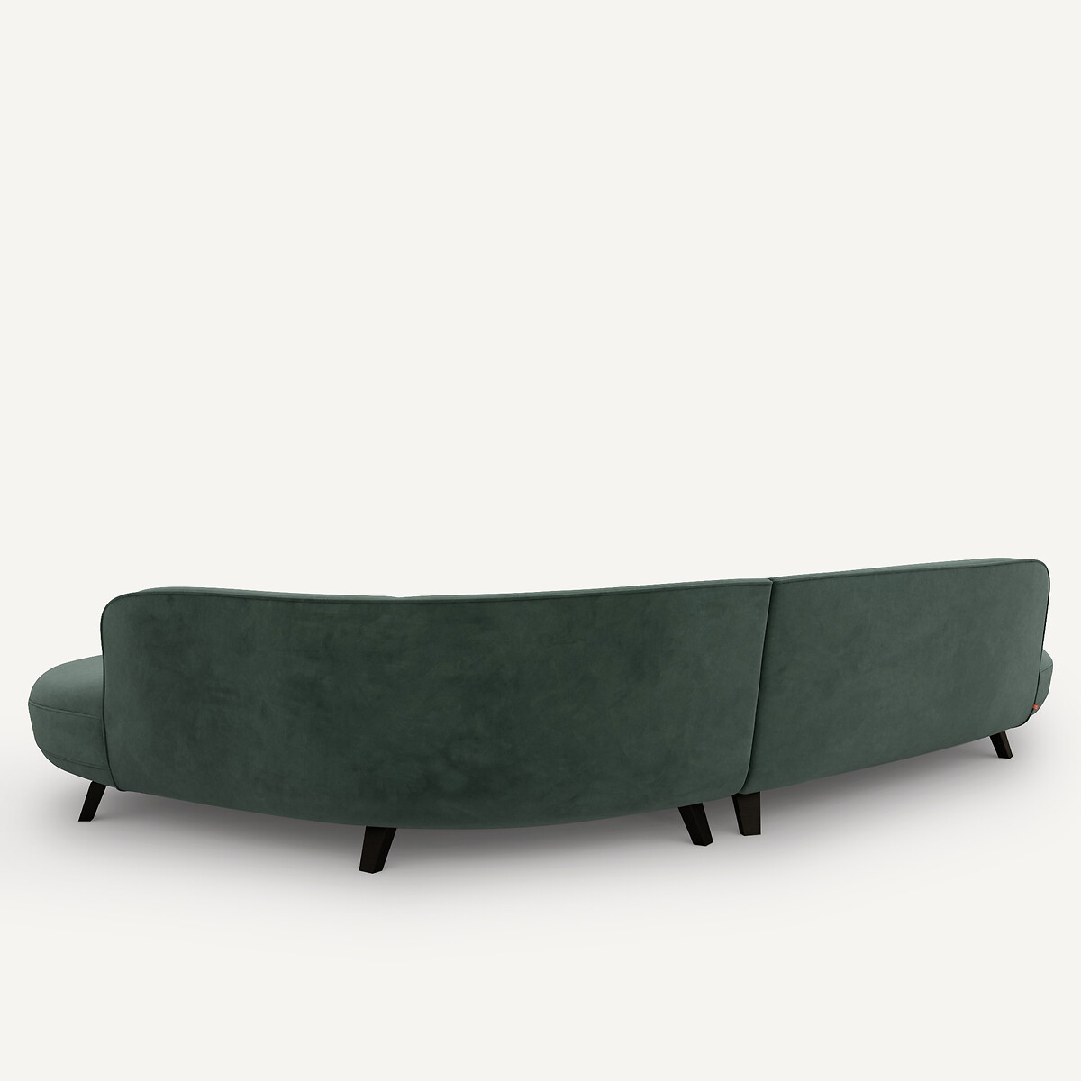 Sofá esquinero de terciopelo, Rosebury, diseño de Emmanuel Gallina verde zar, AM.PM X EMMANUEL GALLINA