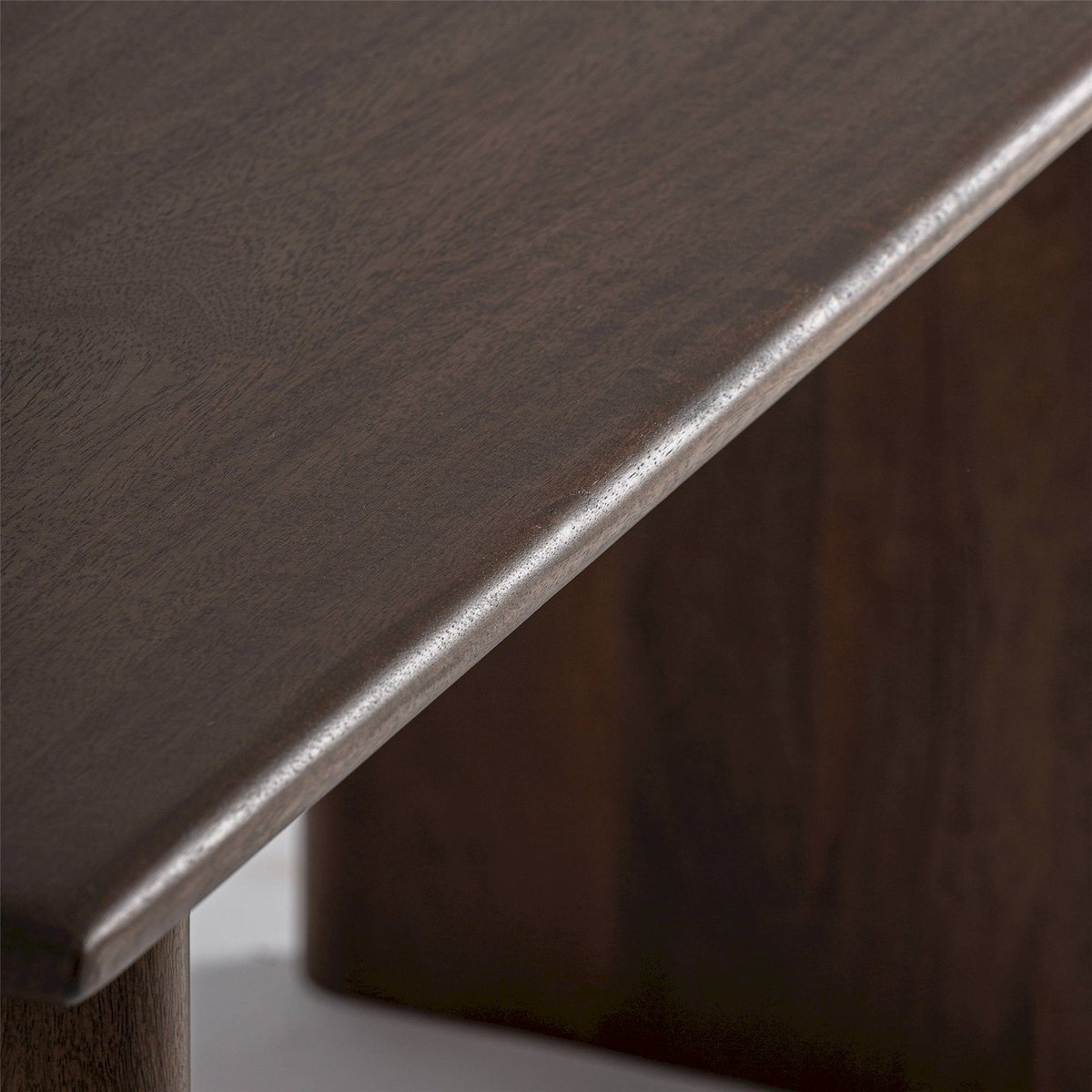 Bureau contemporain en bois de manguier marron bois naturel artisanal, RECOLLECTION