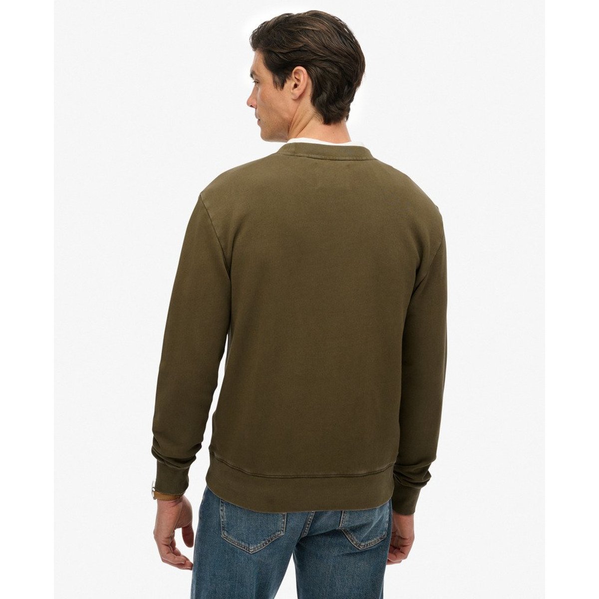 Sweat-shirt ample Tokyo Narrative olive foncé, SUPERDRY