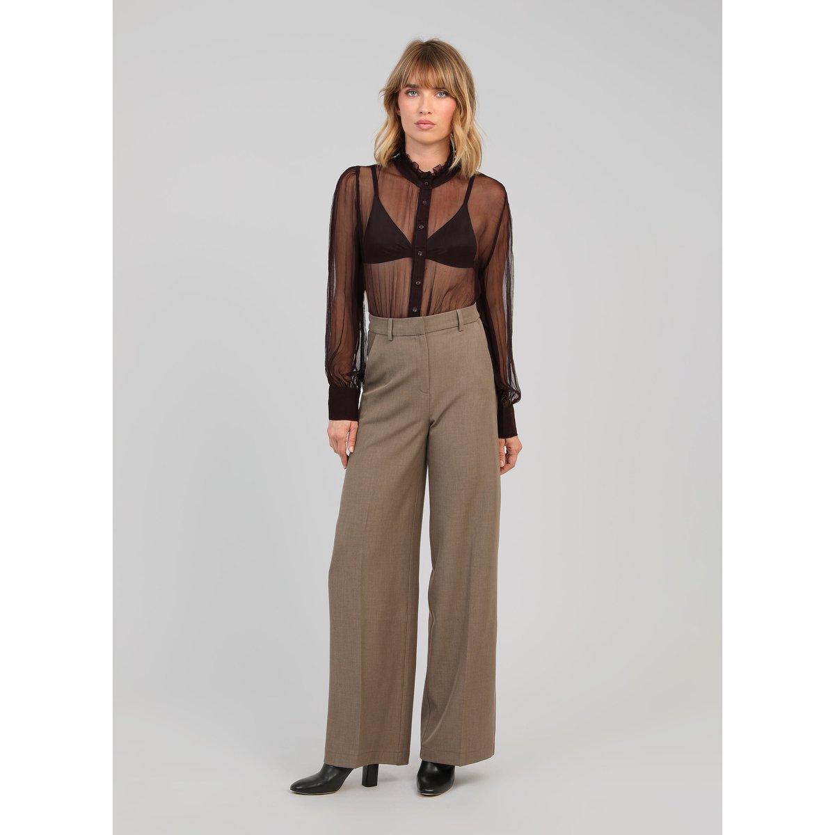 Pantalon PERLIVA taupe, AN'GE