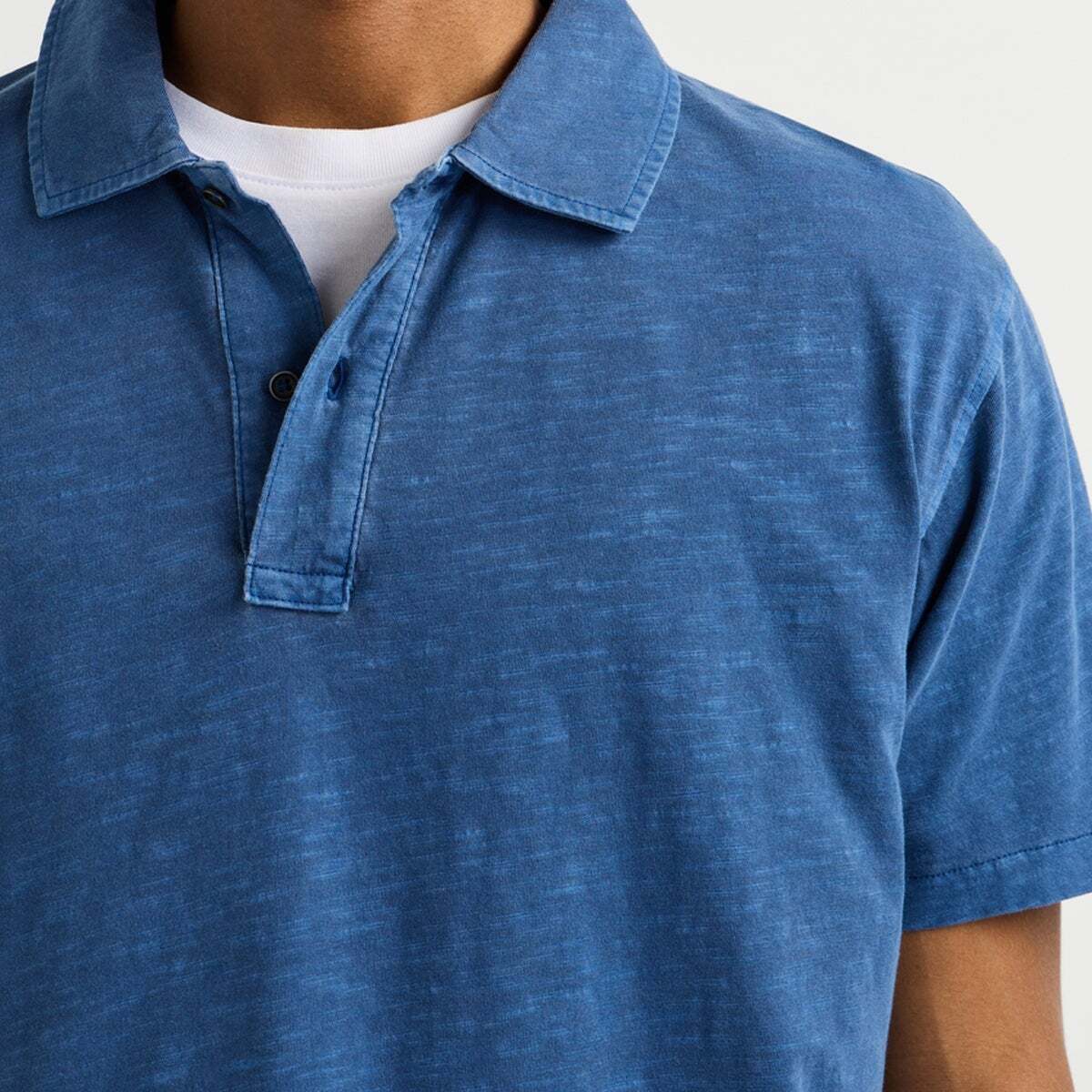 Polo Teint En Pièce Coupe Regular encre bleue, PEPE JEANS
