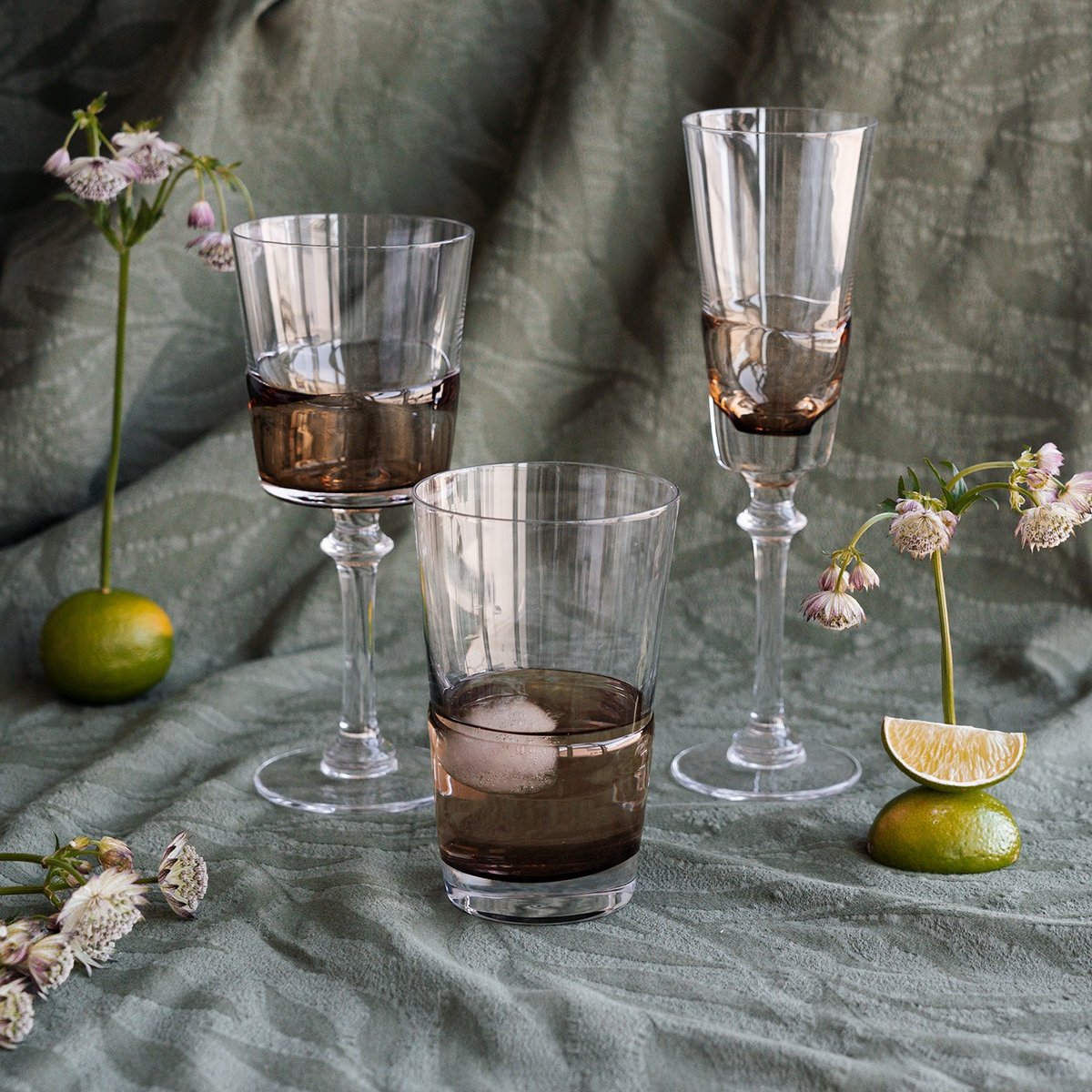 Lot de 4 verres à eau, MIMI orange, KARE DESIGN