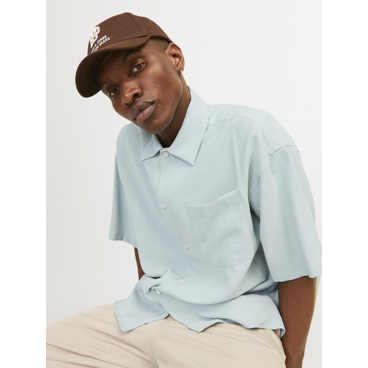 Chemise gray mist, JACK & JONES