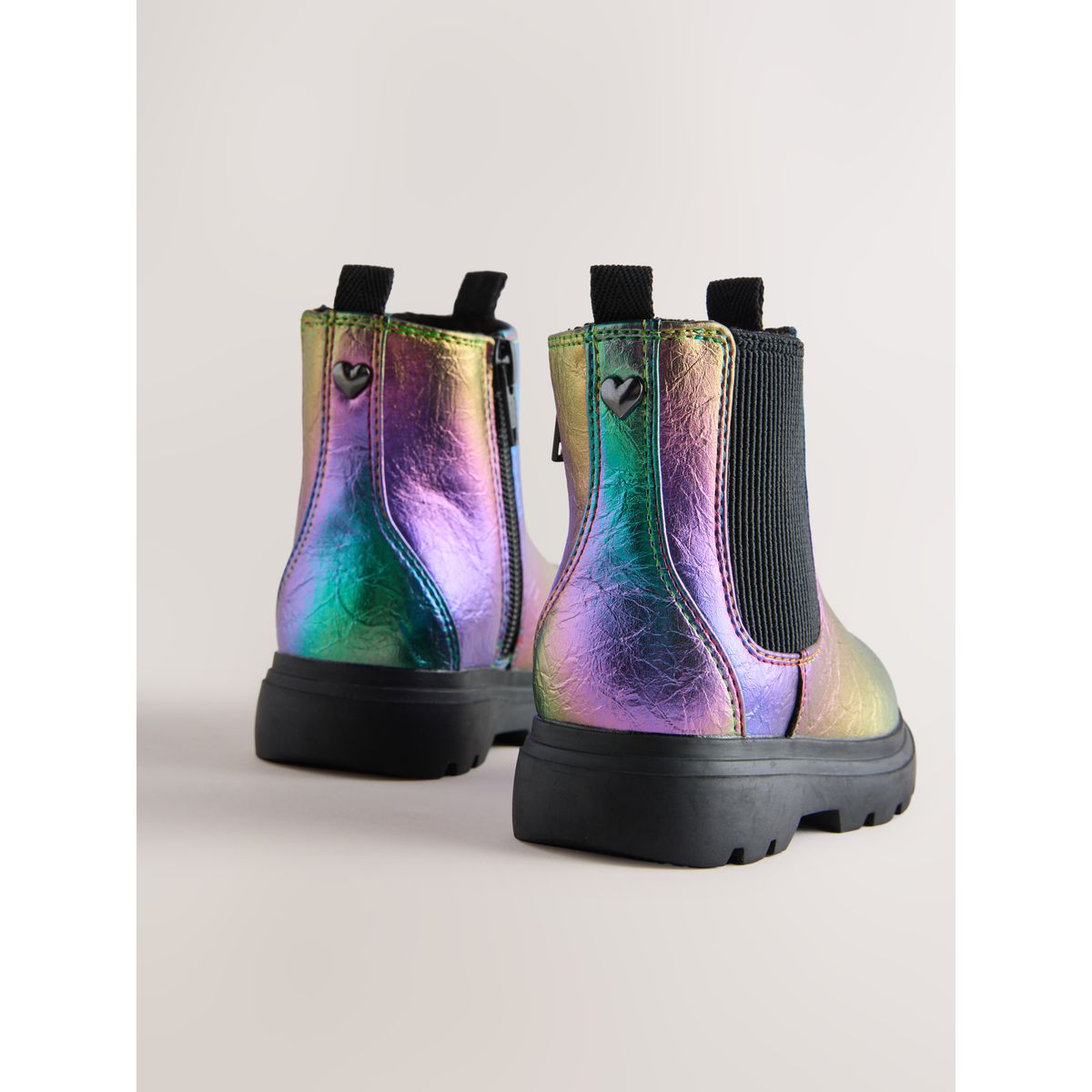 Bottines chelsea avec semelle épaisse multi arc-en-ciel, NEXT