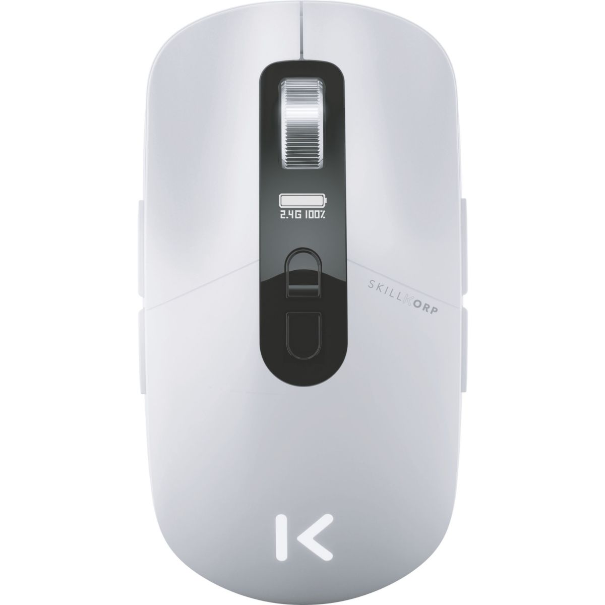 Souris Gamer Sans Fil Ambi One blanche Progress couleur unique, SKILLKORP