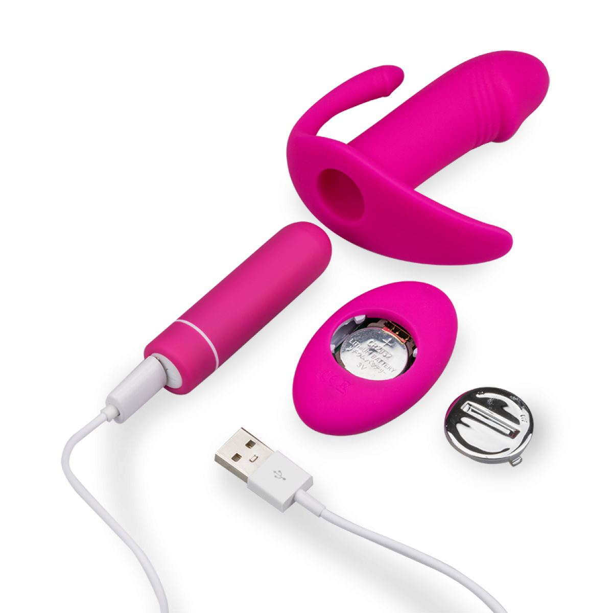 Stimulateur clitoridien point G et anus Maverick rose, LOVE AND VIBES